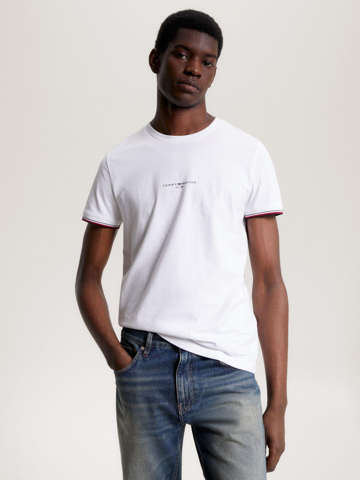 Polera Mangas Ribeteadas Blanco Tommy Hilfiger-0