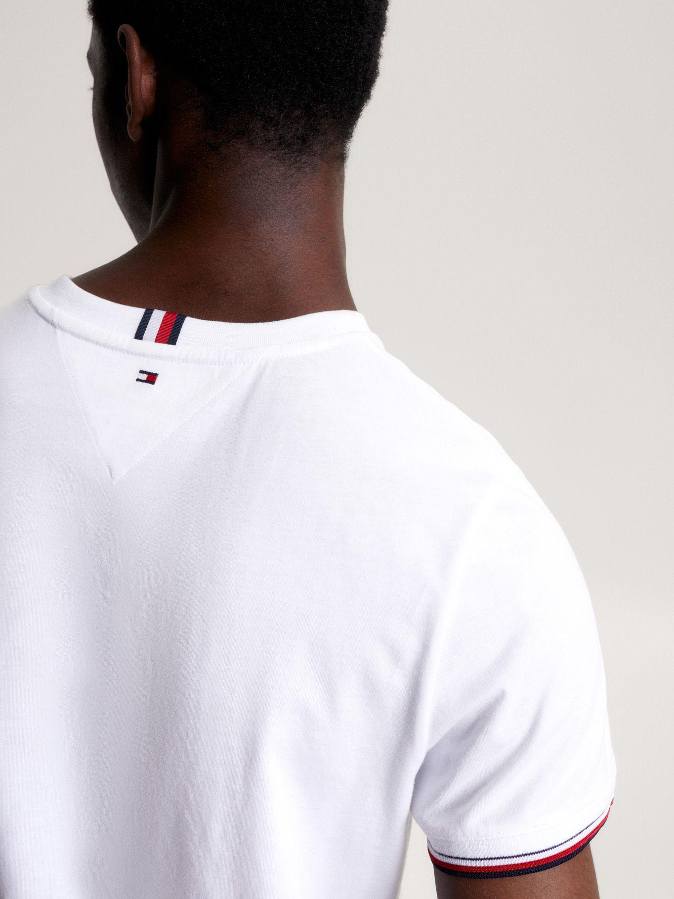 Polera Mangas Ribeteadas Blanco Tommy Hilfiger-4