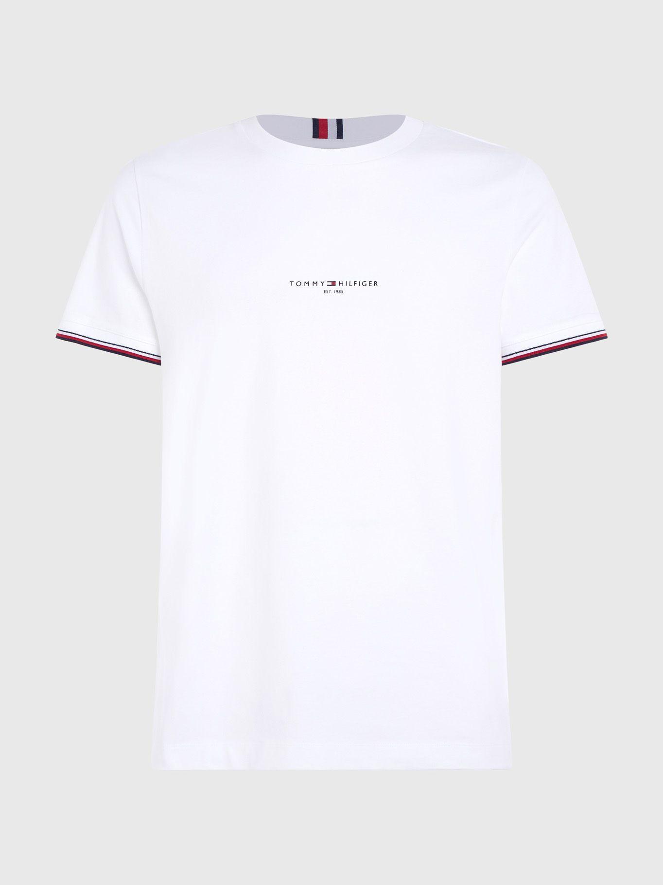 Polera Mangas Ribeteadas Blanco Tommy Hilfiger-5