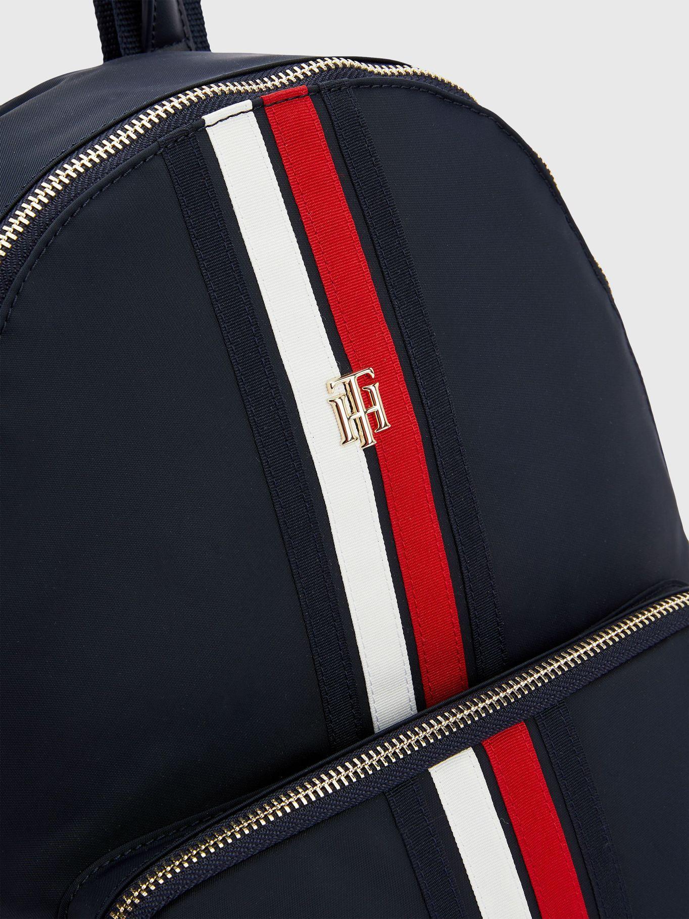 Mochila Poppy Global Stripe Azul Tommy Hilfiger-2