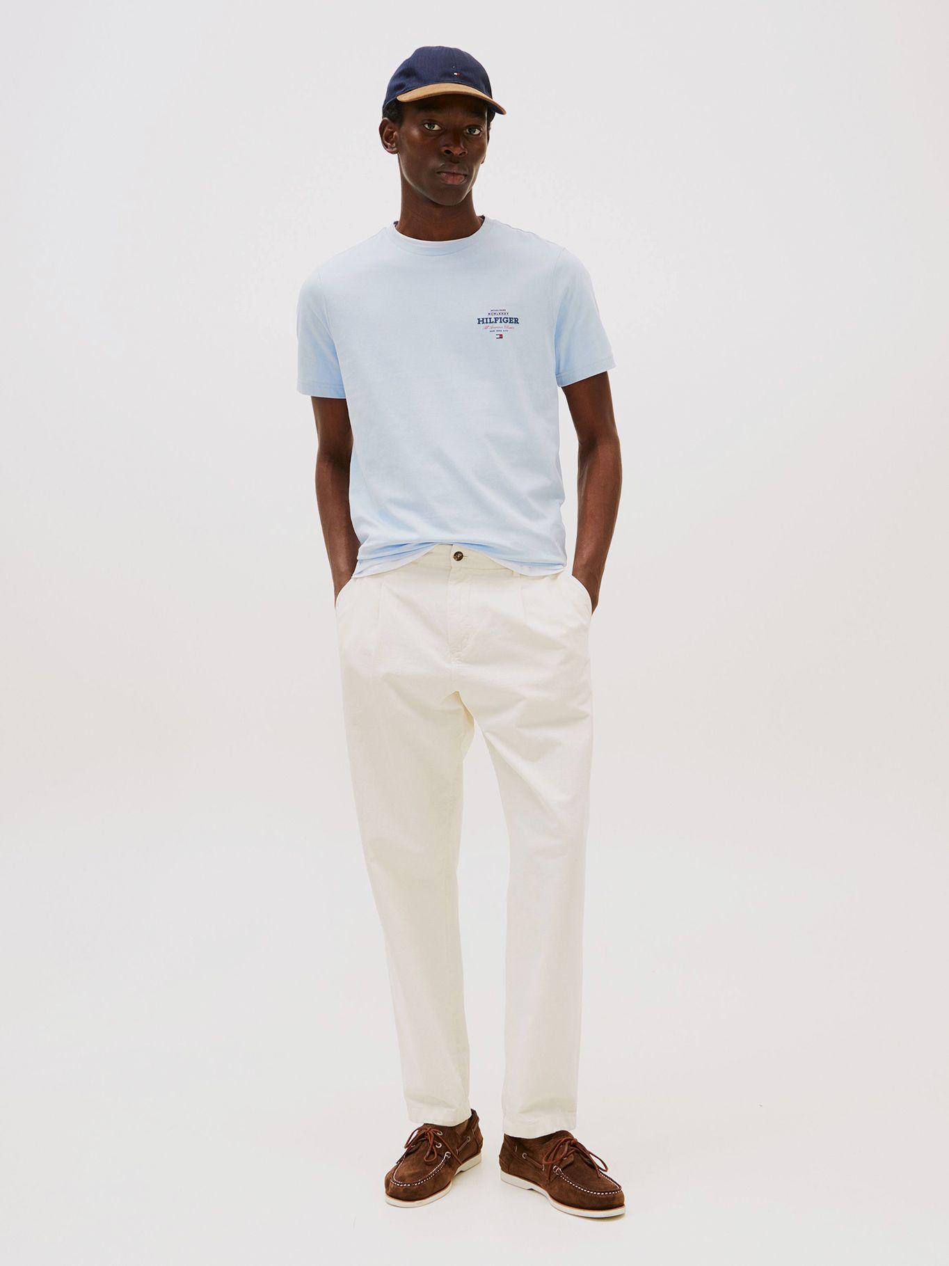 Polera Monotype All America Logo Celeste Tommy Hilfiger-1