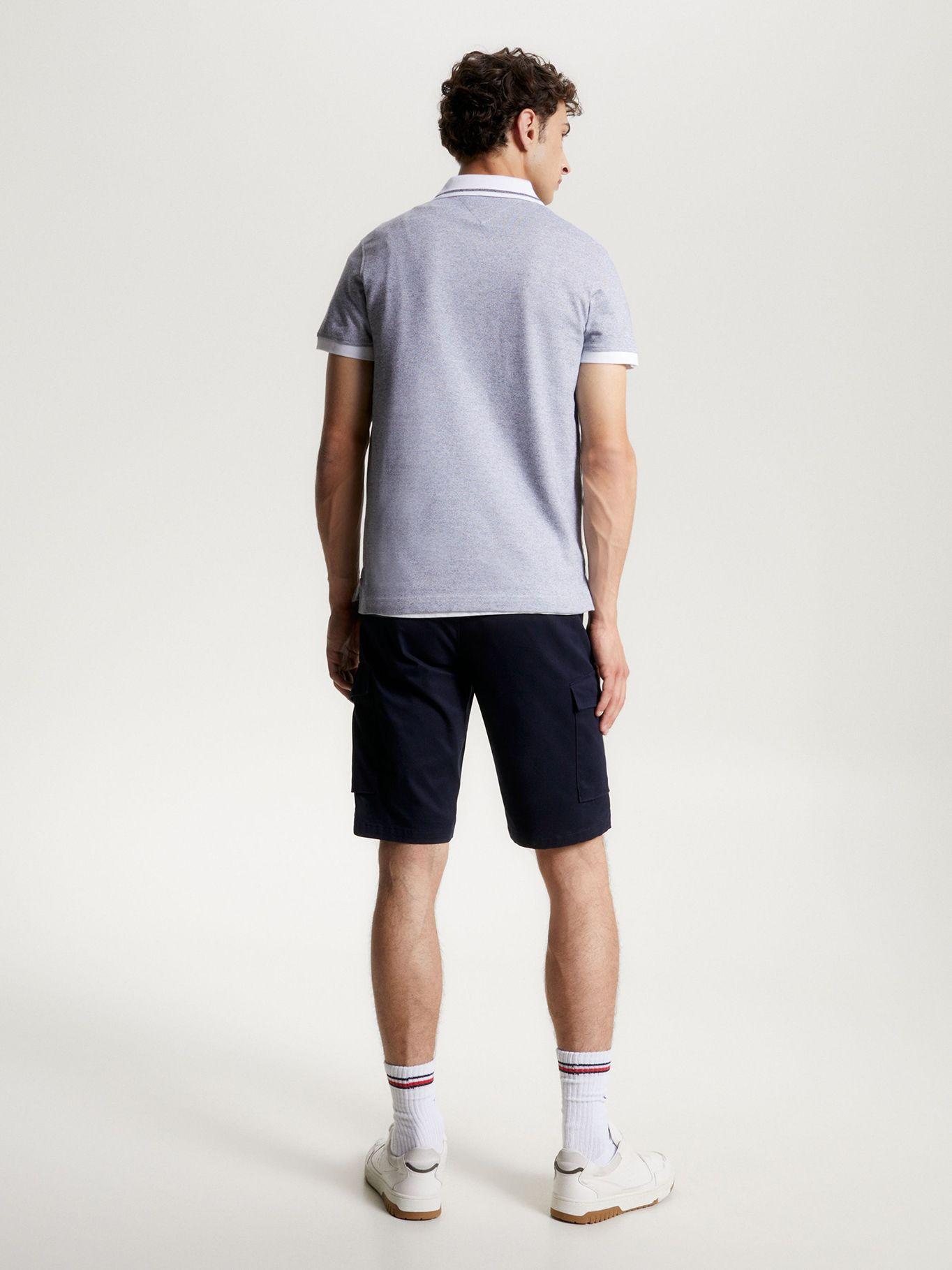 Polo Mouline Logo Slim Fit Gris Tommy Hilfiger-2