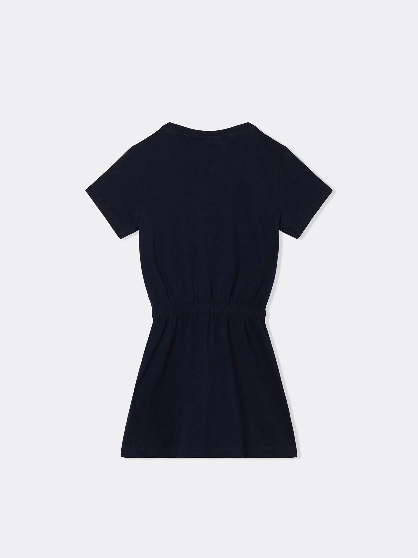 Vestido Monotype Con Logo Azul Tommy Hilfiger-1