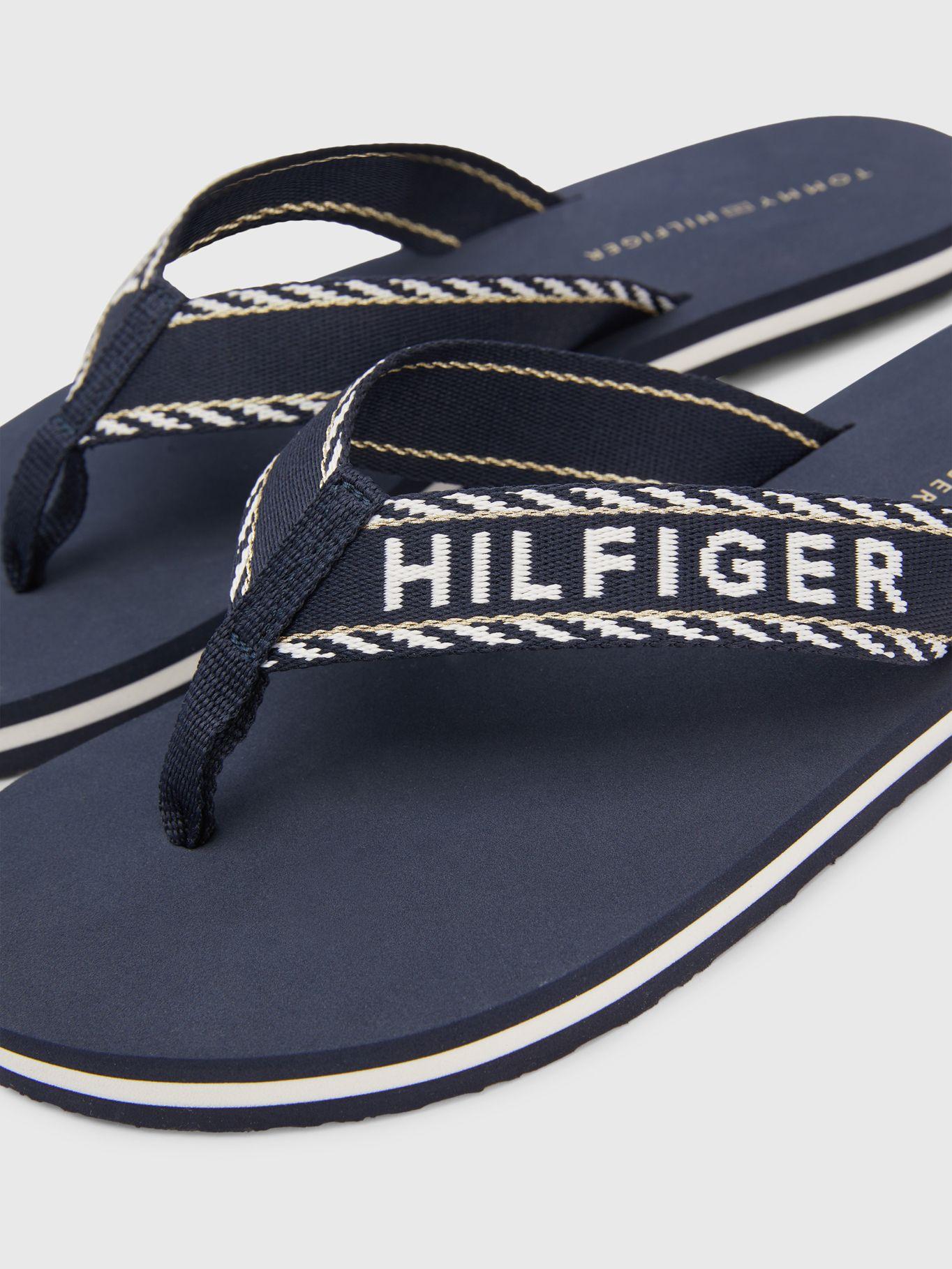 Sandalias Trenzadas Con Logo Azul Tommy Hilfiger-2
