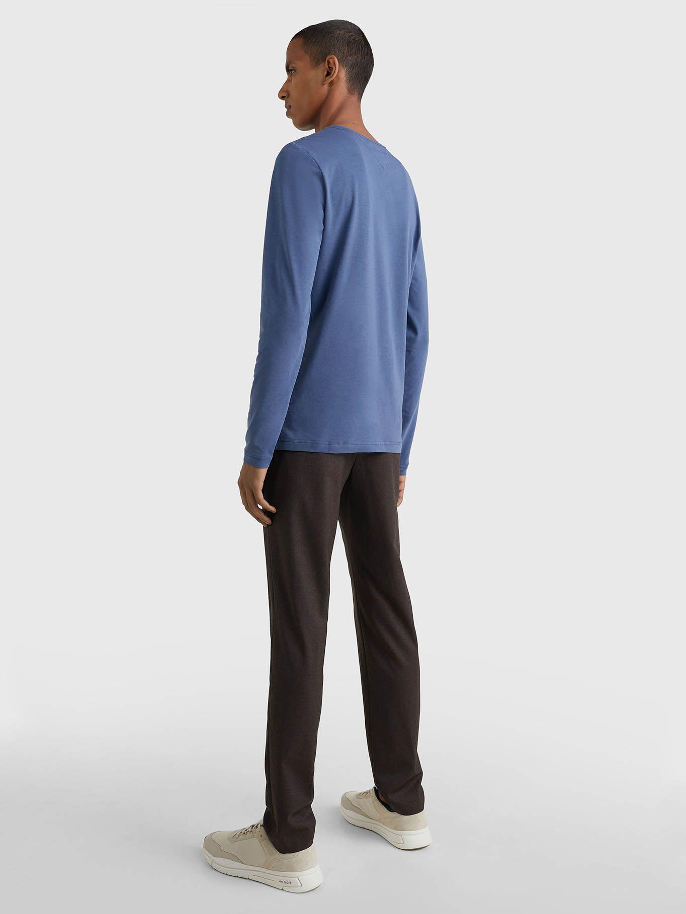 Polera Básica Slim Fit Celeste Tommy Hilfiger-1