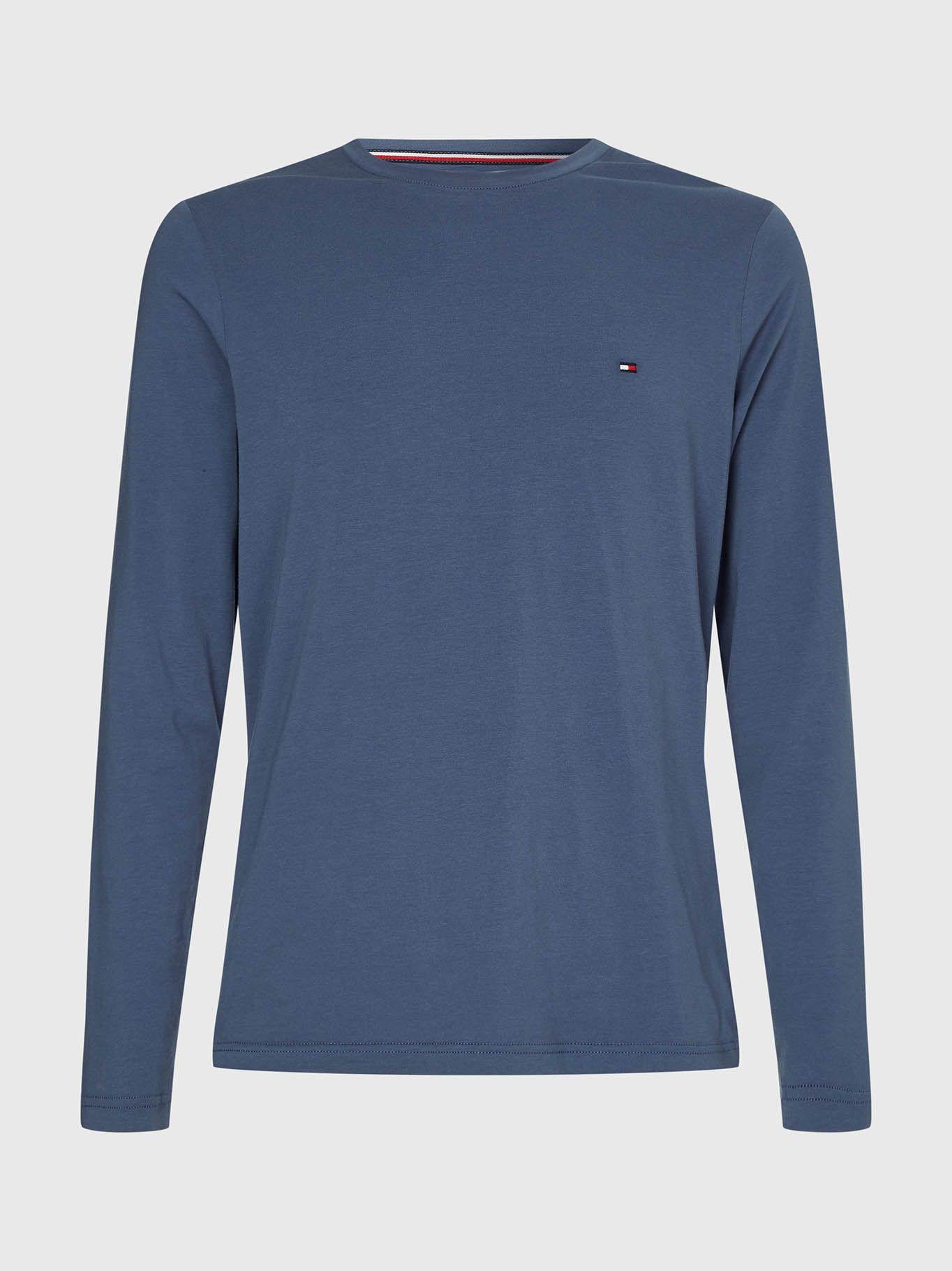Polera Básica Slim Fit Celeste Tommy Hilfiger-3