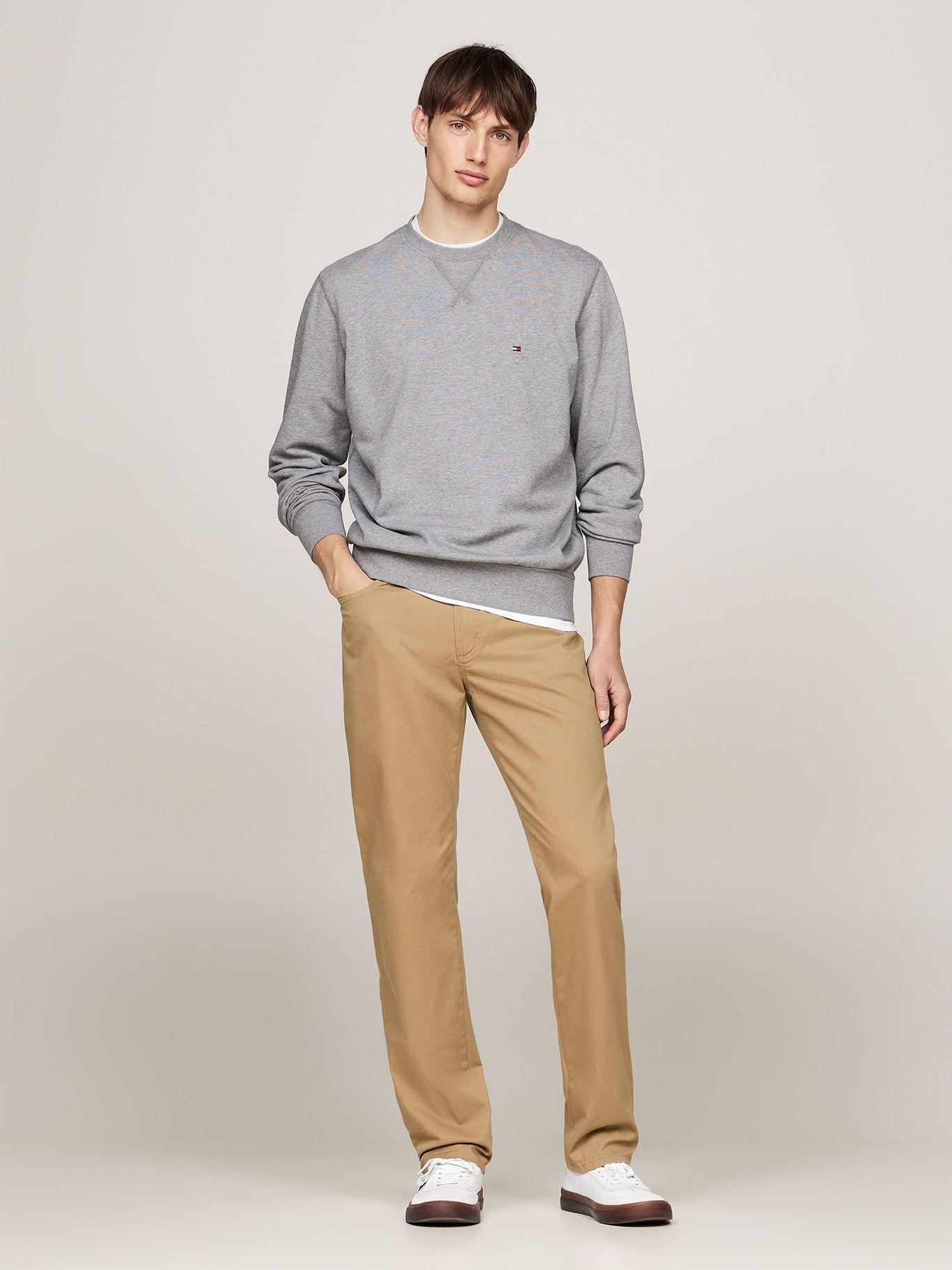Polerón Solid Con Cuello Redondo Gris Tommy Hilfiger-1