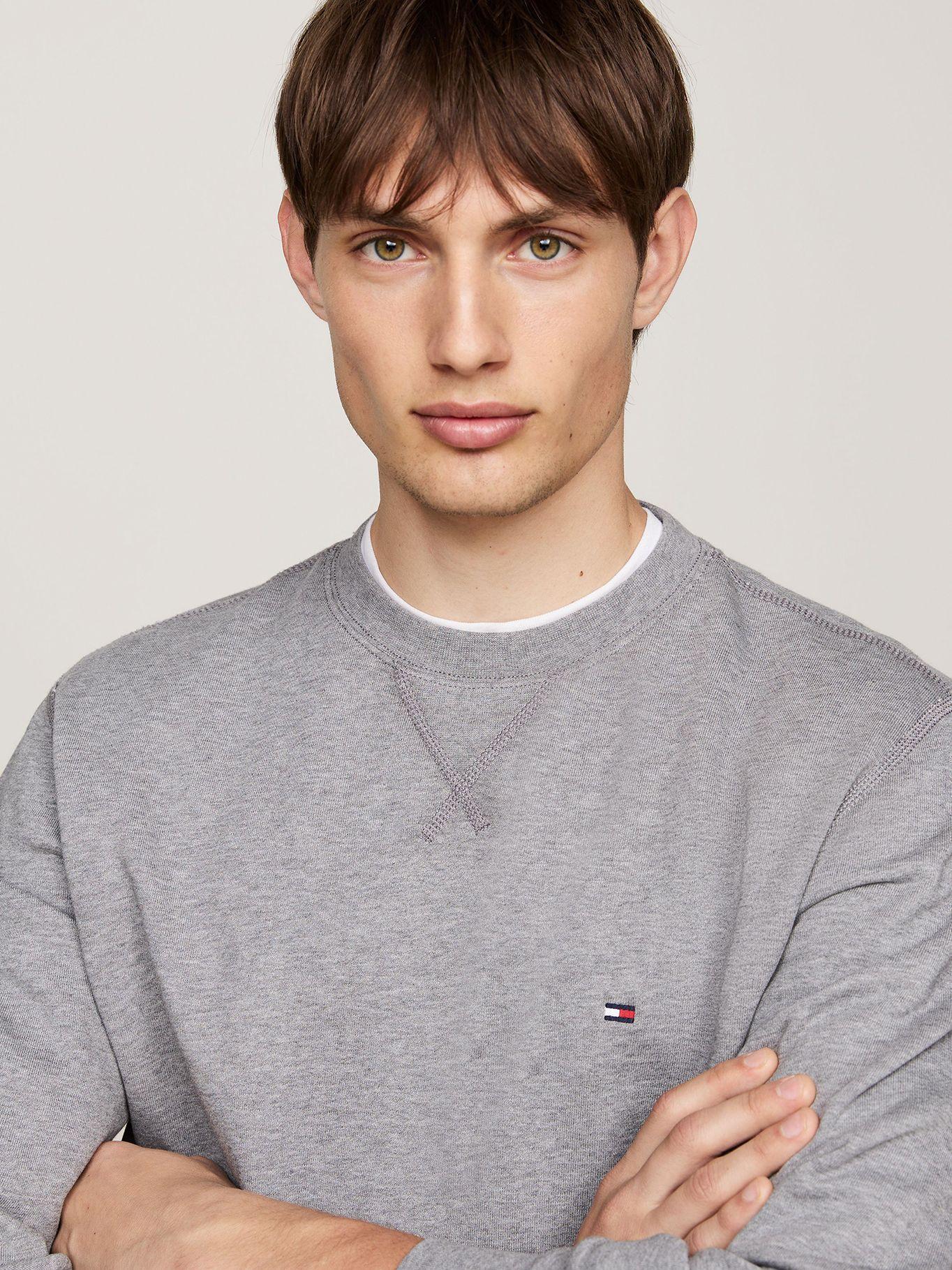 Polerón Solid Con Cuello Redondo Gris Tommy Hilfiger-3