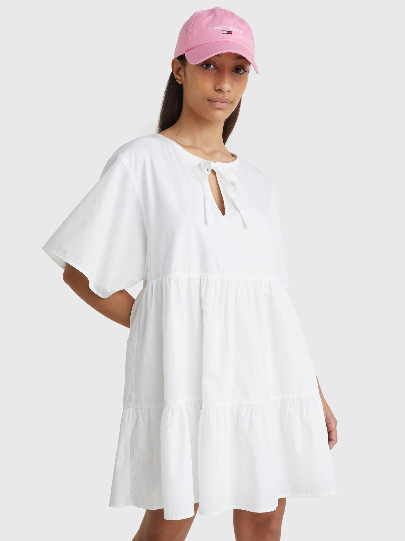 Vestido Estilo Kaftán Blanco Tommy Jeans JN2-0