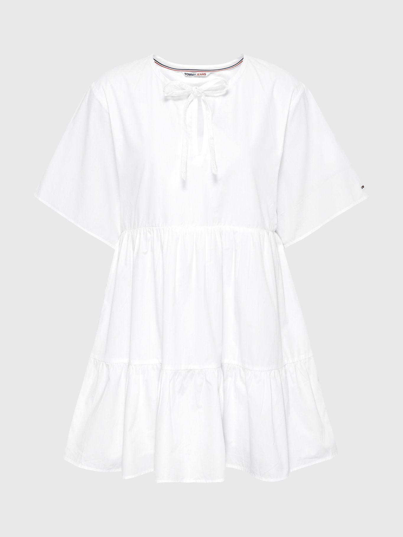 Vestido Estilo Kaftán Blanco Tommy Jeans JN2-4