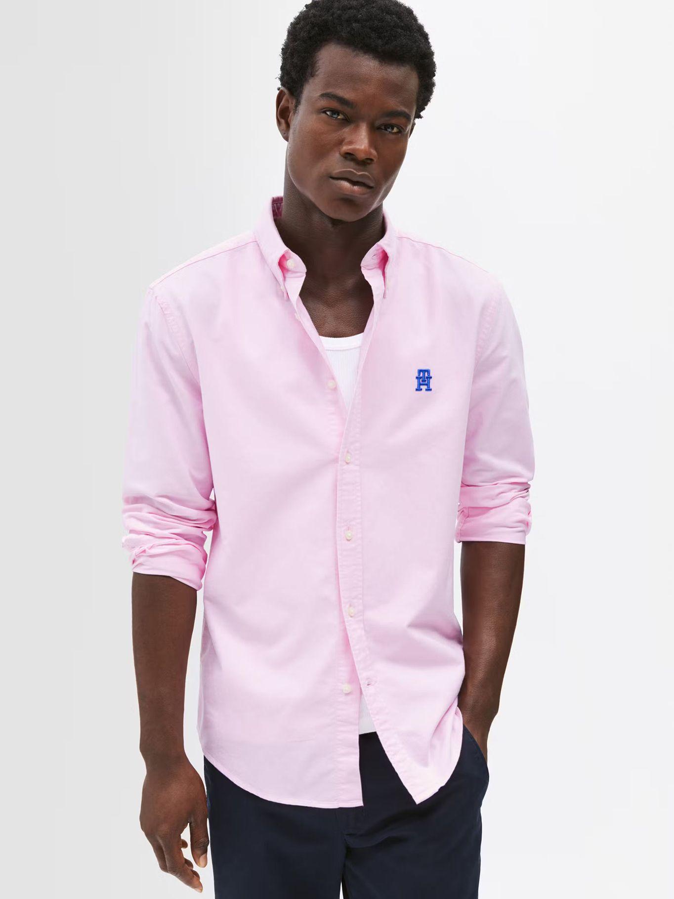 Camisa Heritage Regular Fit Rosado Tommy Hilfiger-0