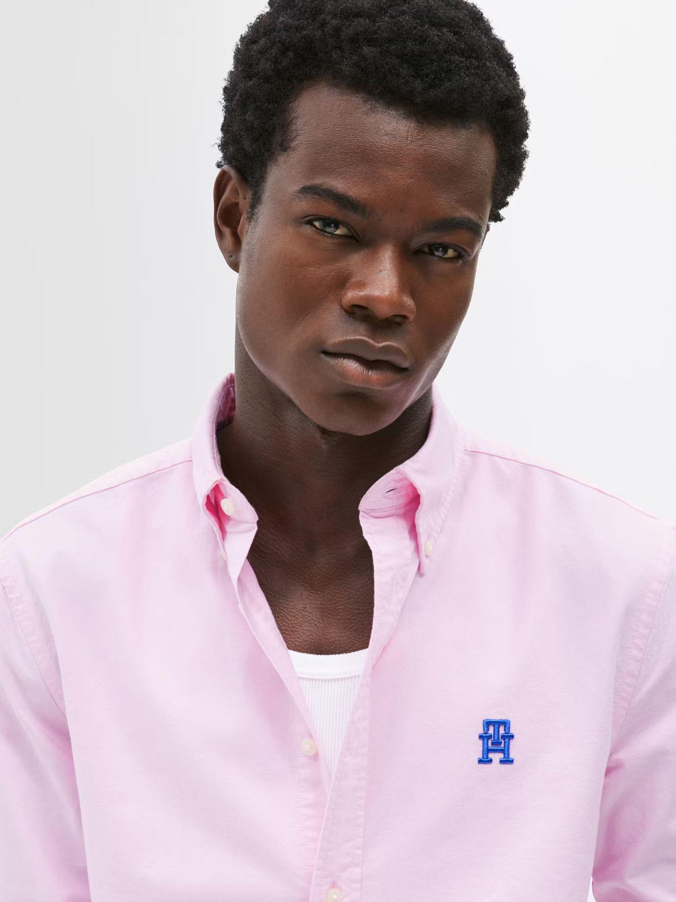 Camisa Heritage Regular Fit Rosado Tommy Hilfiger-3