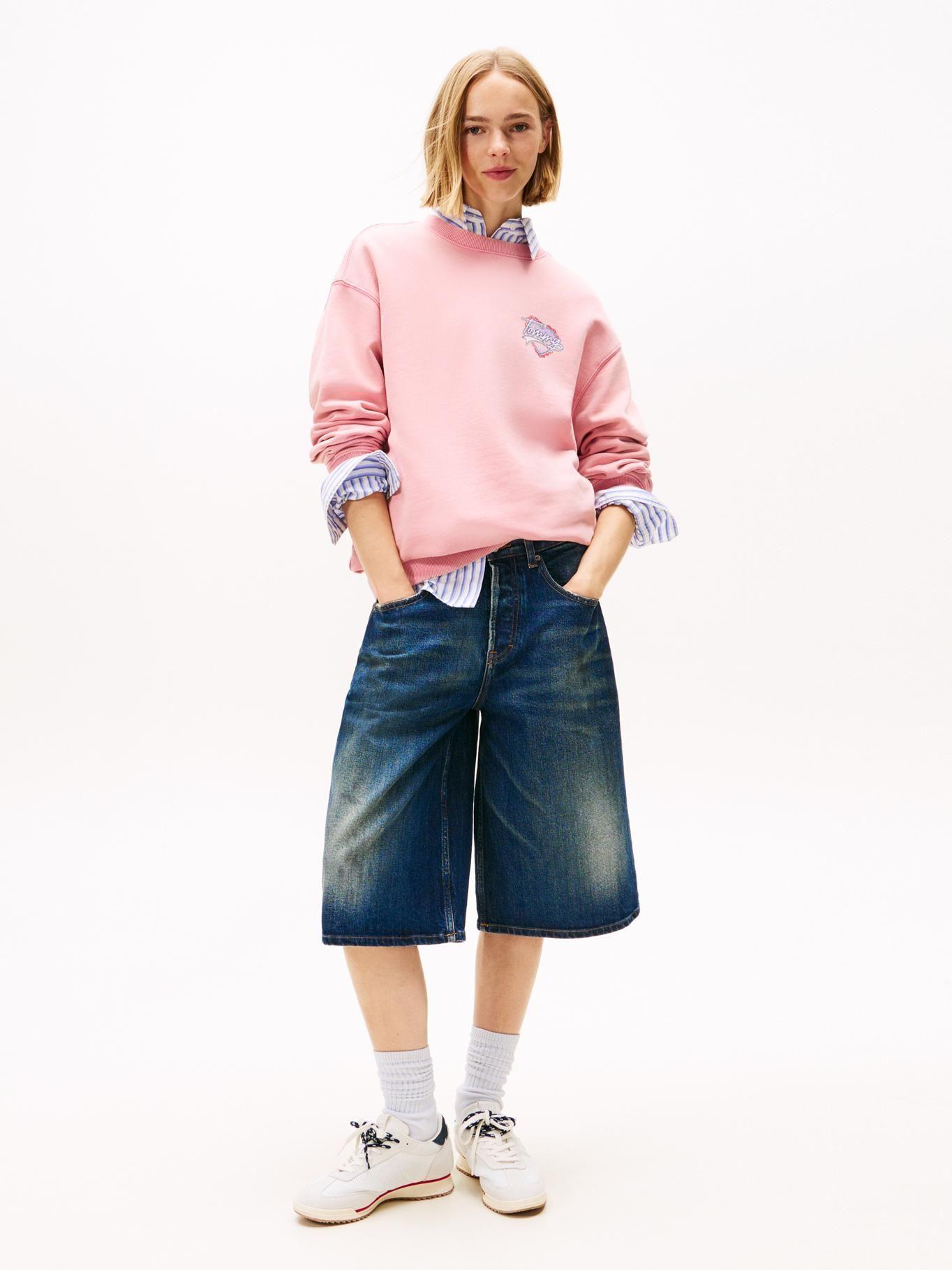 Polerón Relaxed Con Logo  Heart Rosado Tommy Jeans-1