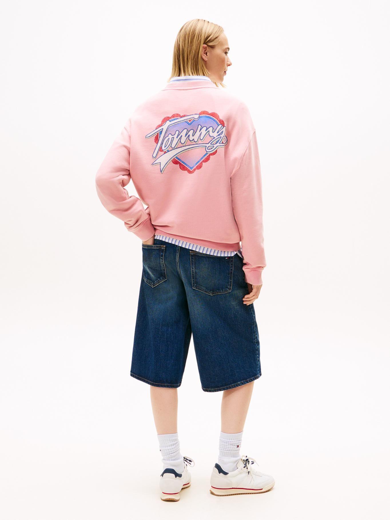 Polerón Relaxed Con Logo  Heart Rosado Tommy Jeans-2