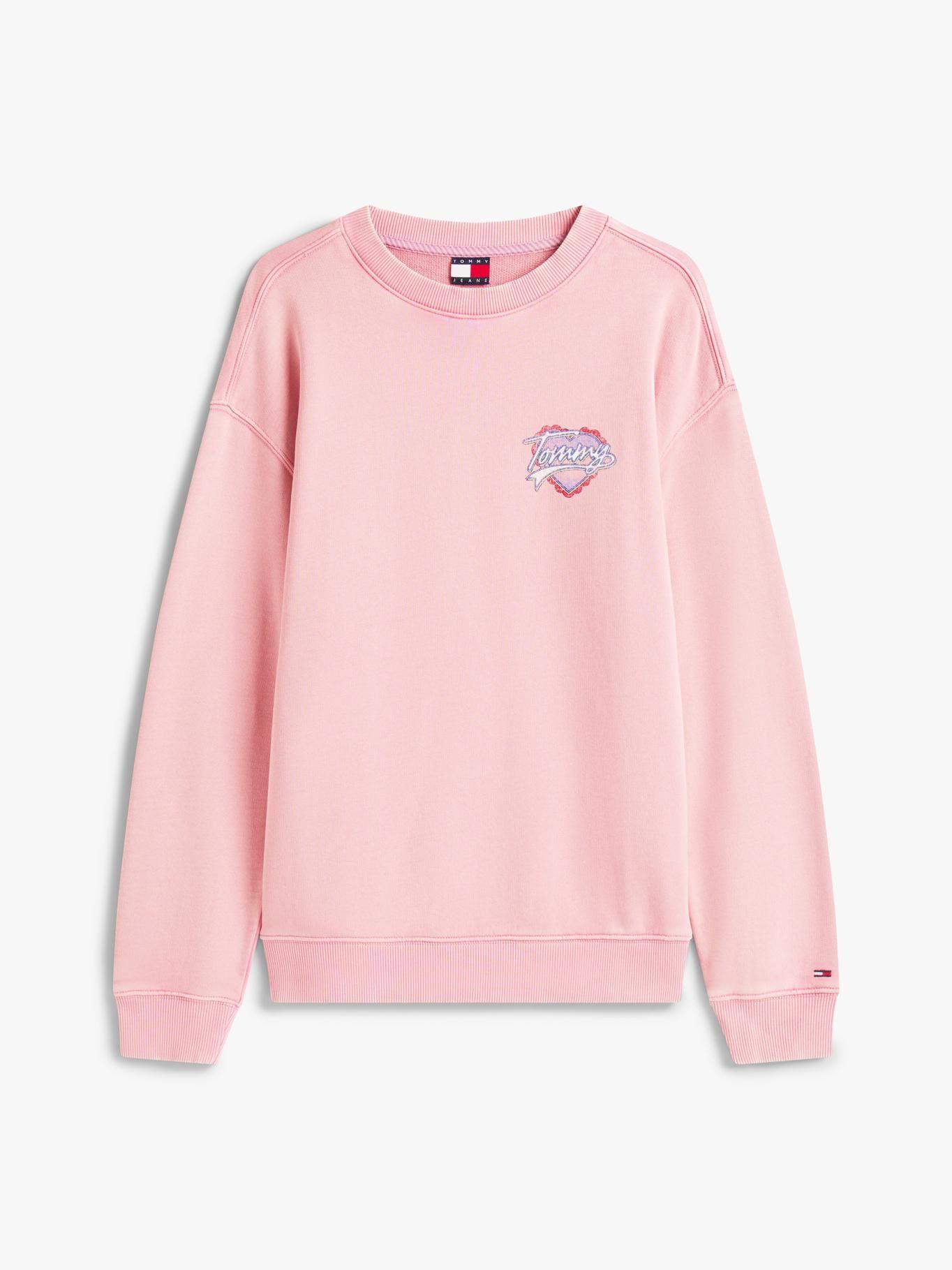 Polerón Relaxed Con Logo  Heart Rosado Tommy Jeans-4