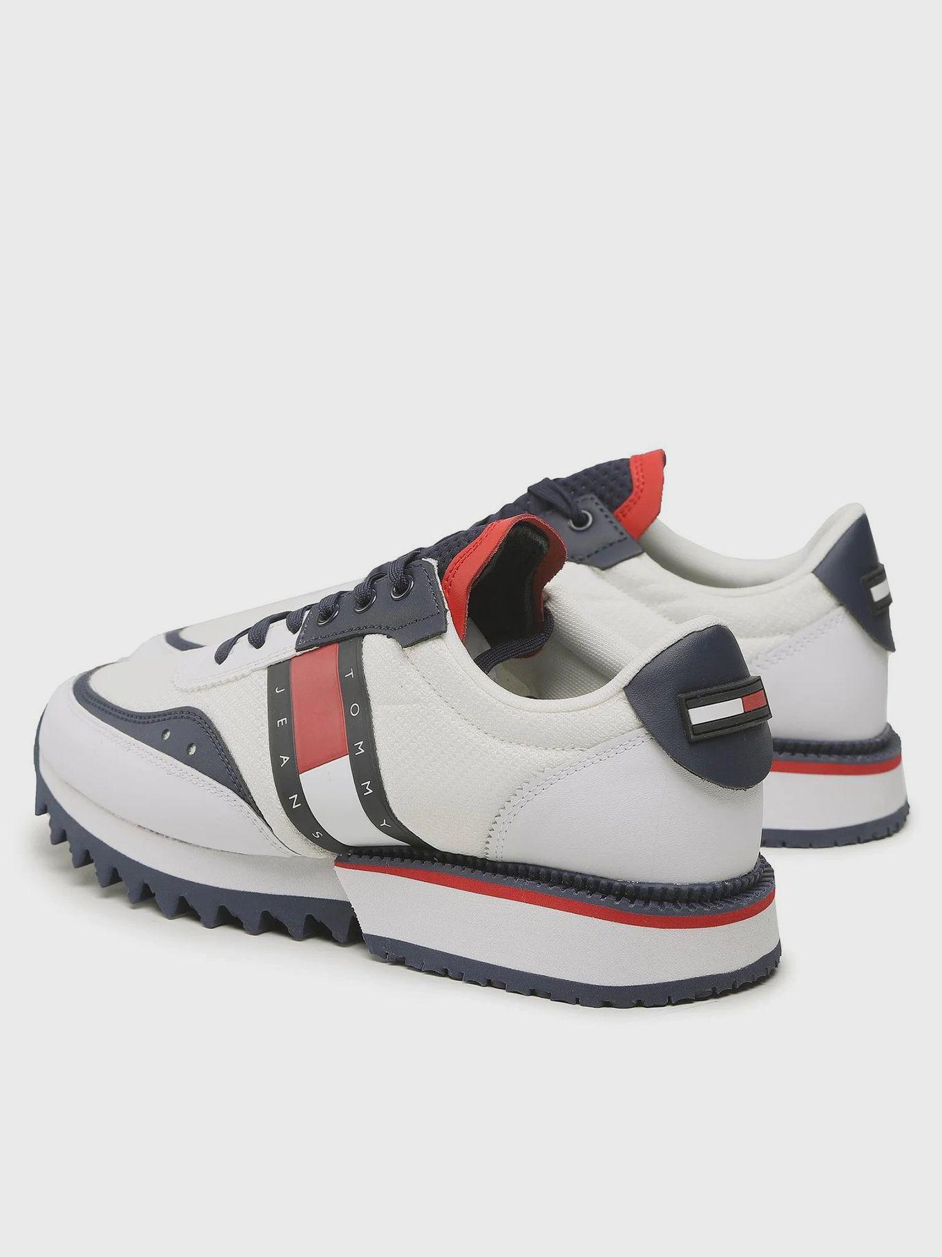 Zapatillas Hombre Logo Dentadas Blanco Tommy Hilfiger-1