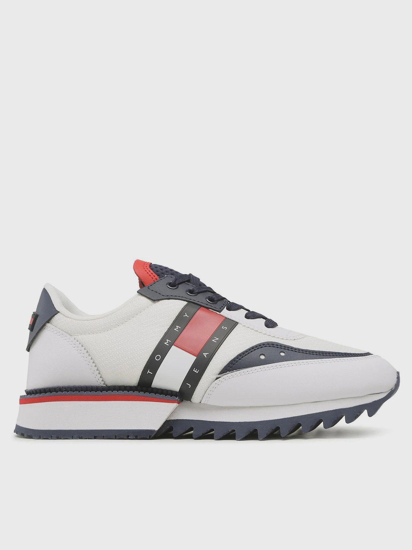 Zapatillas Hombre Logo Dentadas Blanco Tommy Hilfiger-4