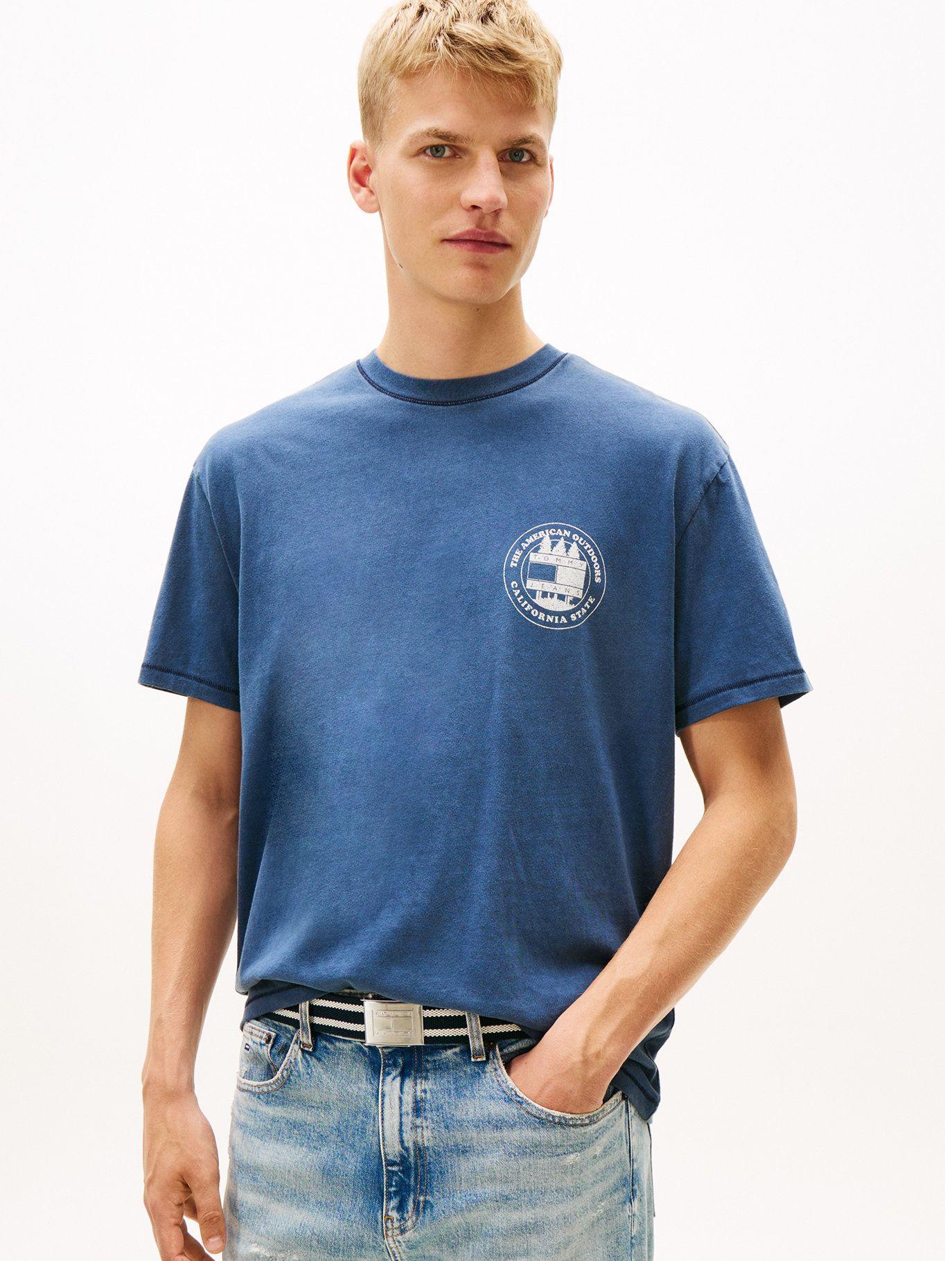 Polera Con Logo Relaxed Fit Tommy Jeans Azul-0