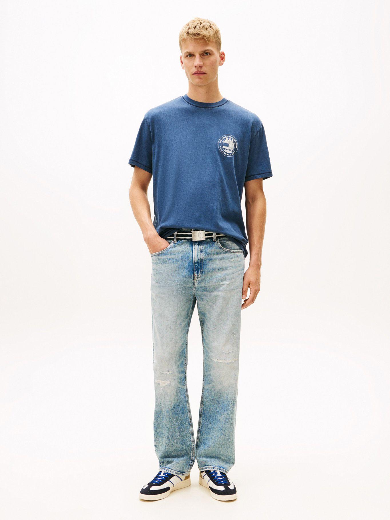 Polera Con Logo Relaxed Fit Tommy Jeans Azul-1
