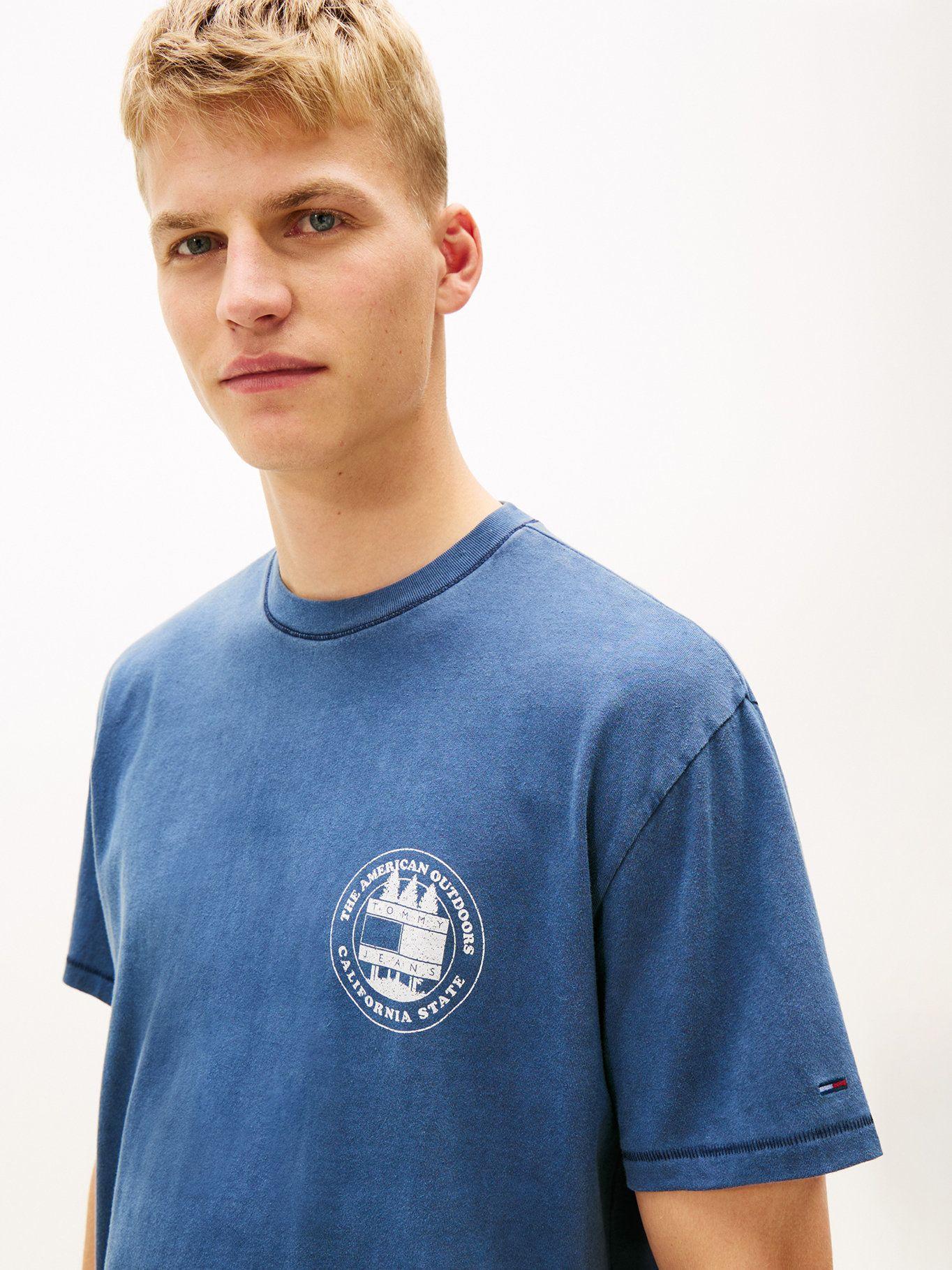 Polera Con Logo Relaxed Fit Tommy Jeans Azul-3