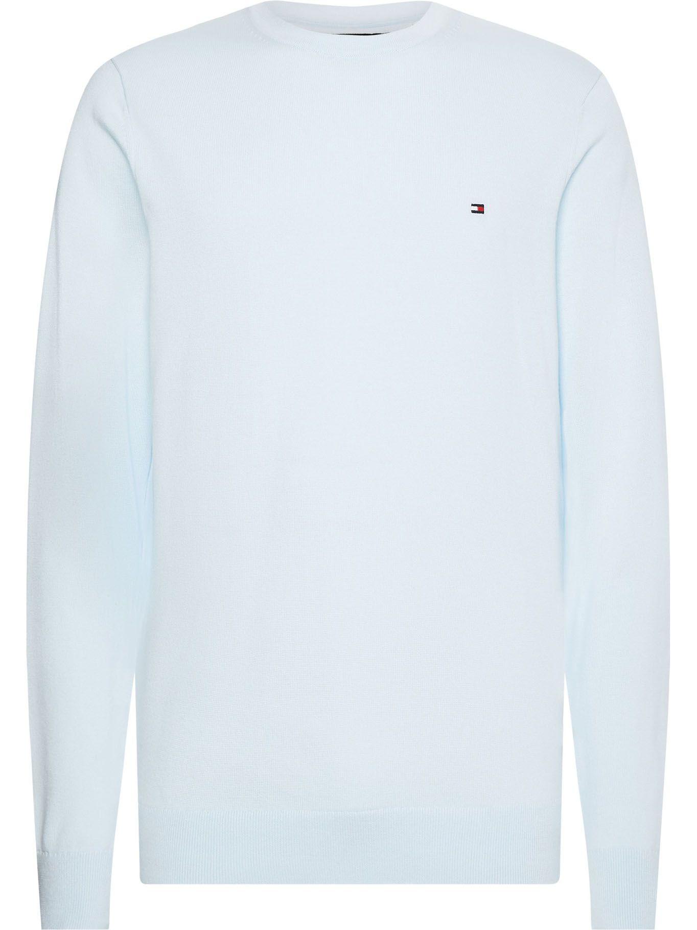 Sweater Básico Signature C-Neck Celeste Tommy Hilfiger-0