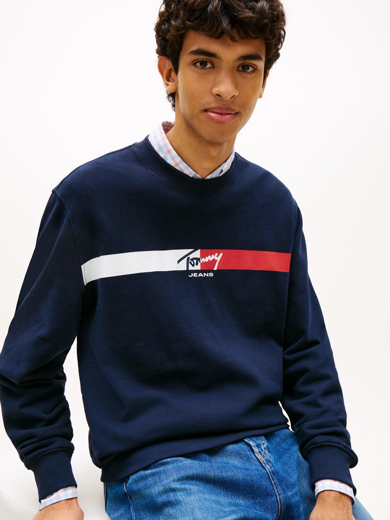 Polerón Con Logo Signature Stripe-3