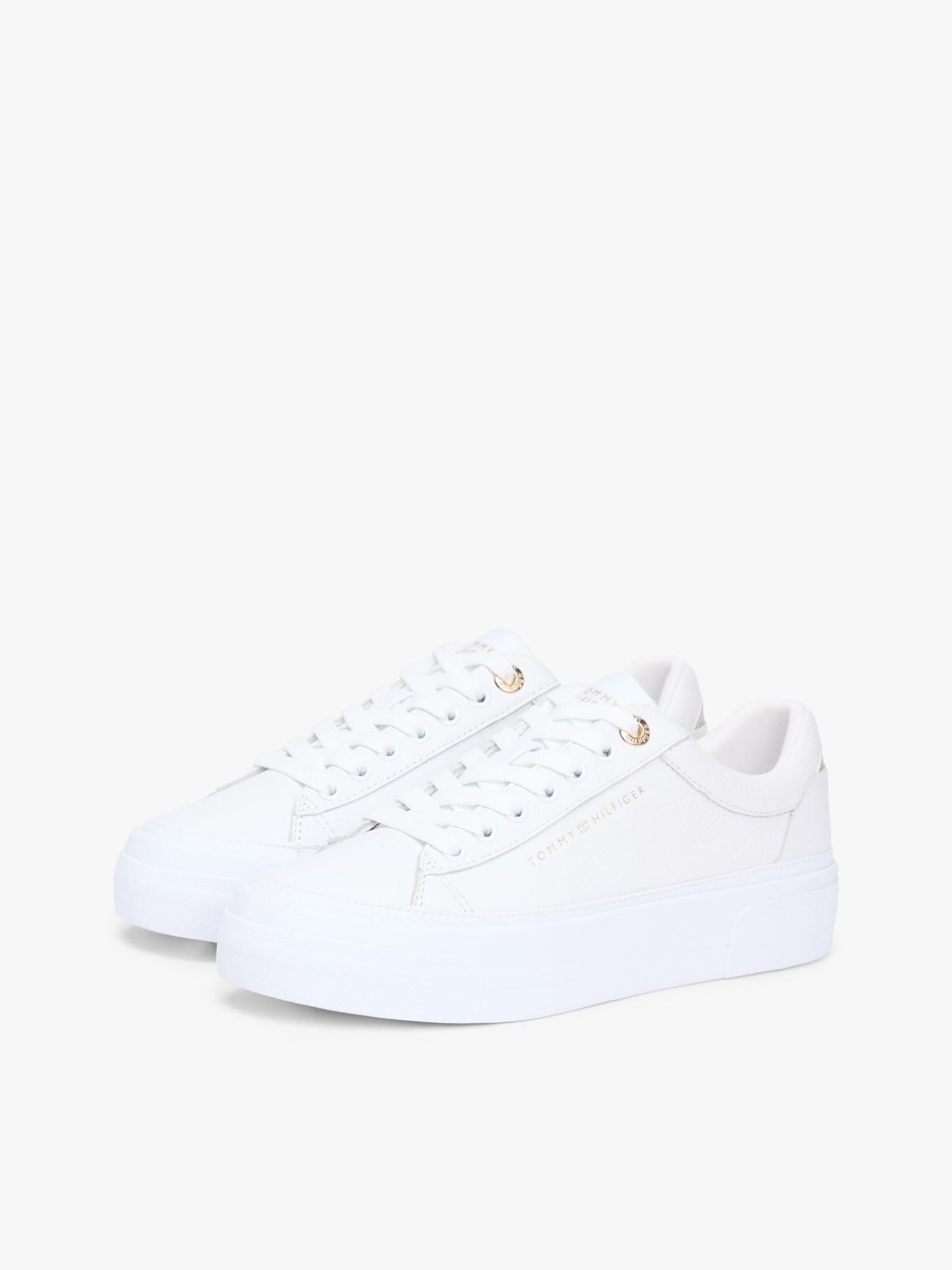 Zapatillas Foxing De Cuero Tommy Hilfiger Blanco-0