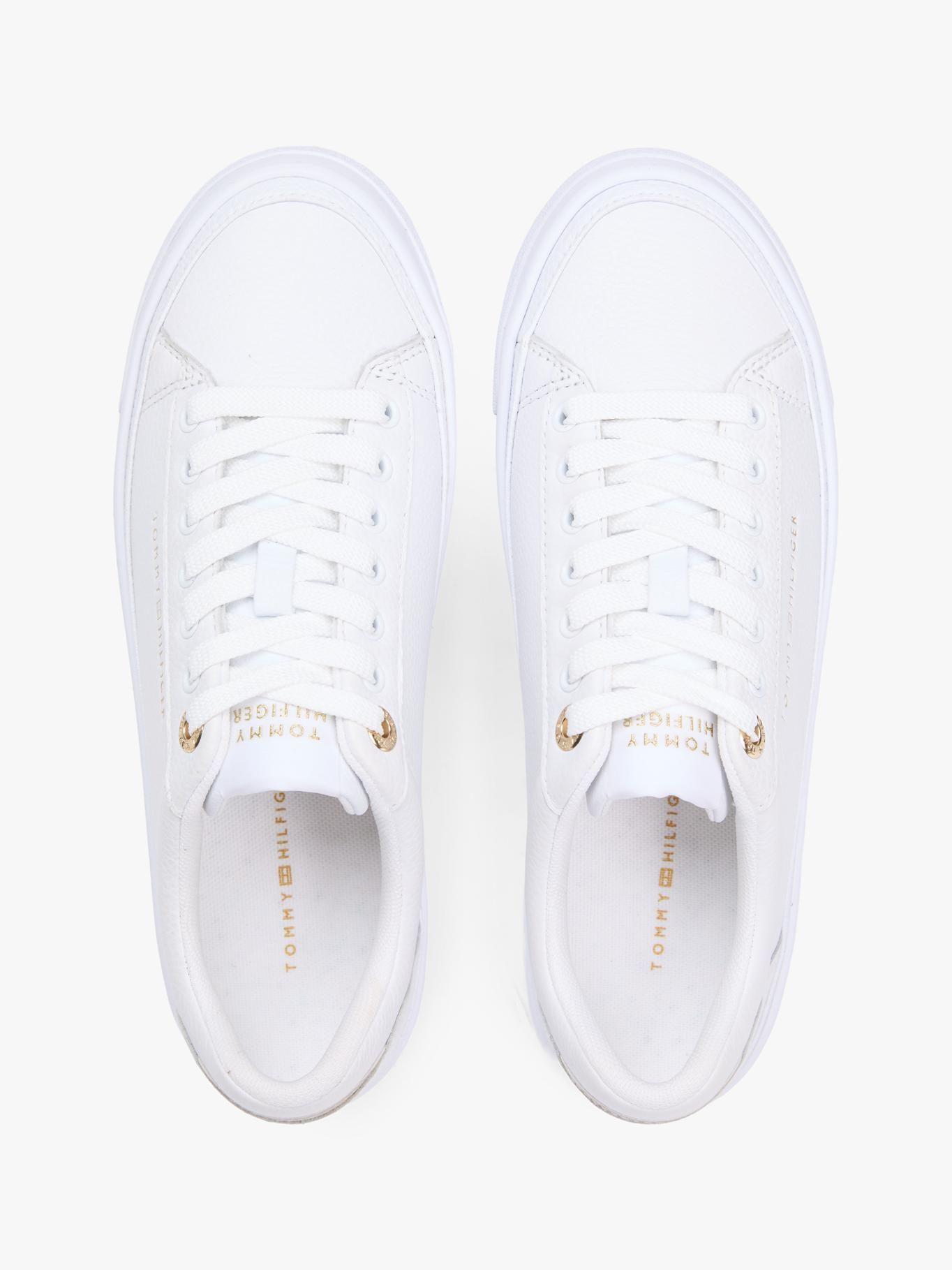 Zapatillas Foxing De Cuero Tommy Hilfiger Blanco-3