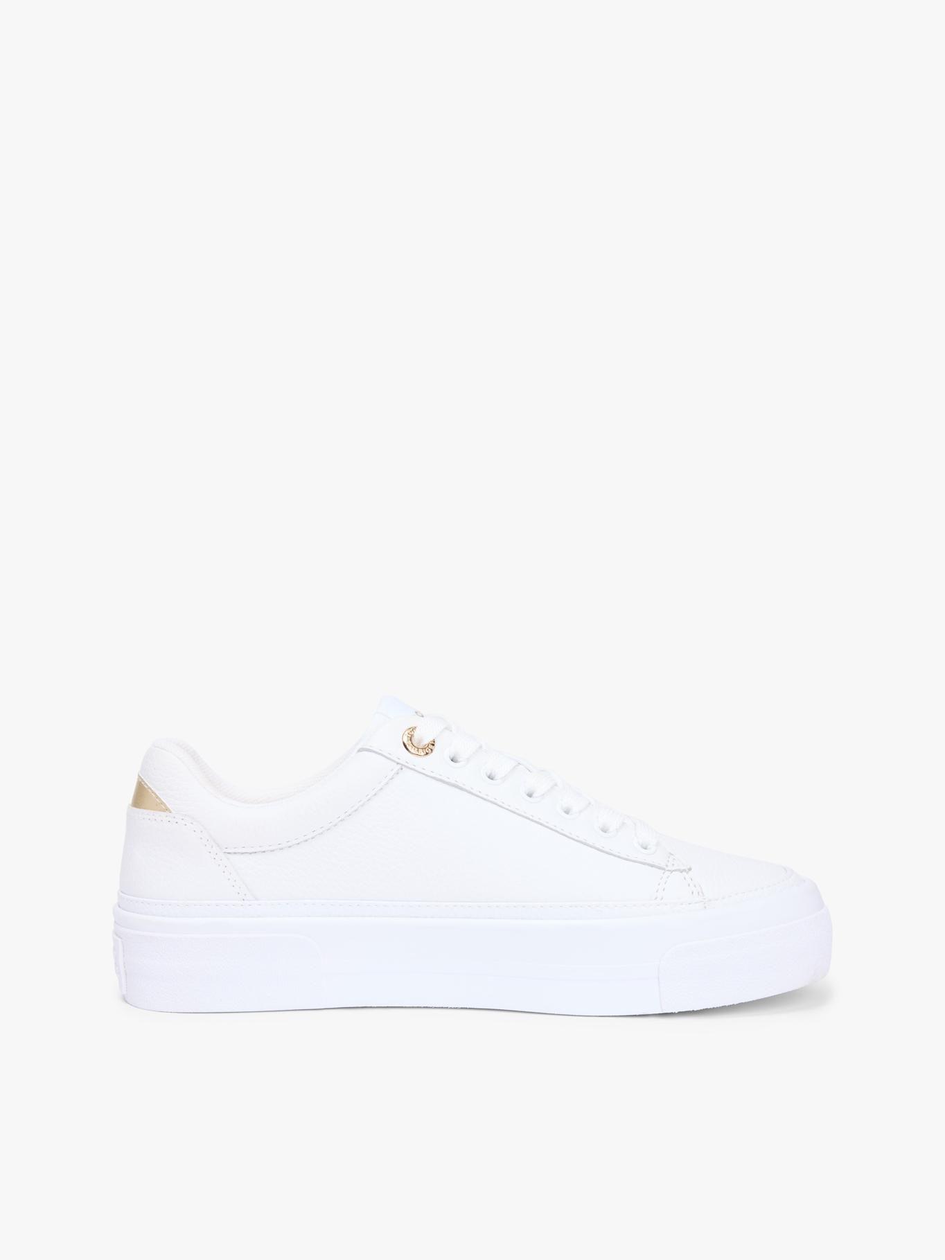 Zapatillas Foxing De Cuero Tommy Hilfiger Blanco-5