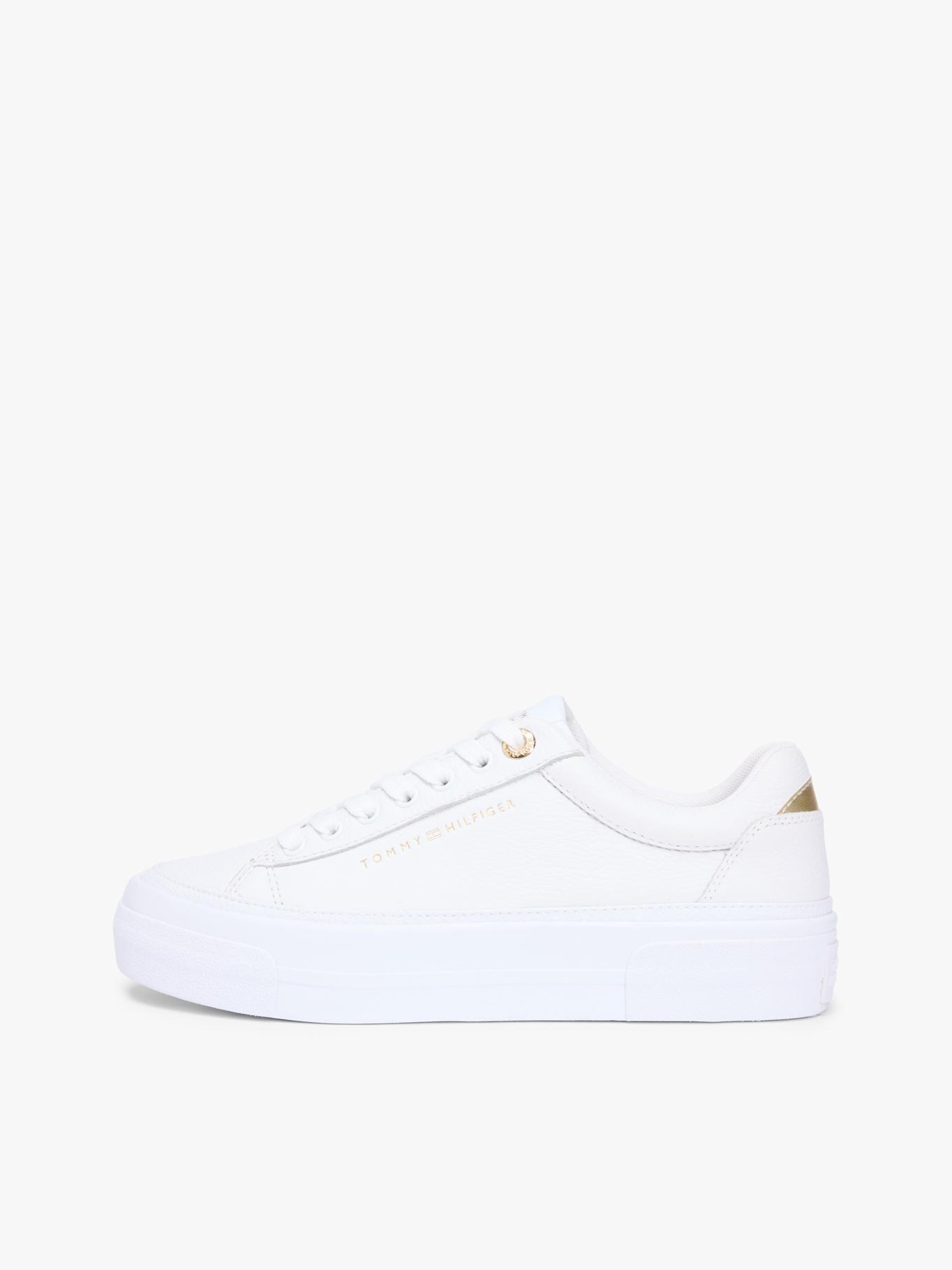 Zapatillas Foxing De Cuero Tommy Hilfiger Blanco-6