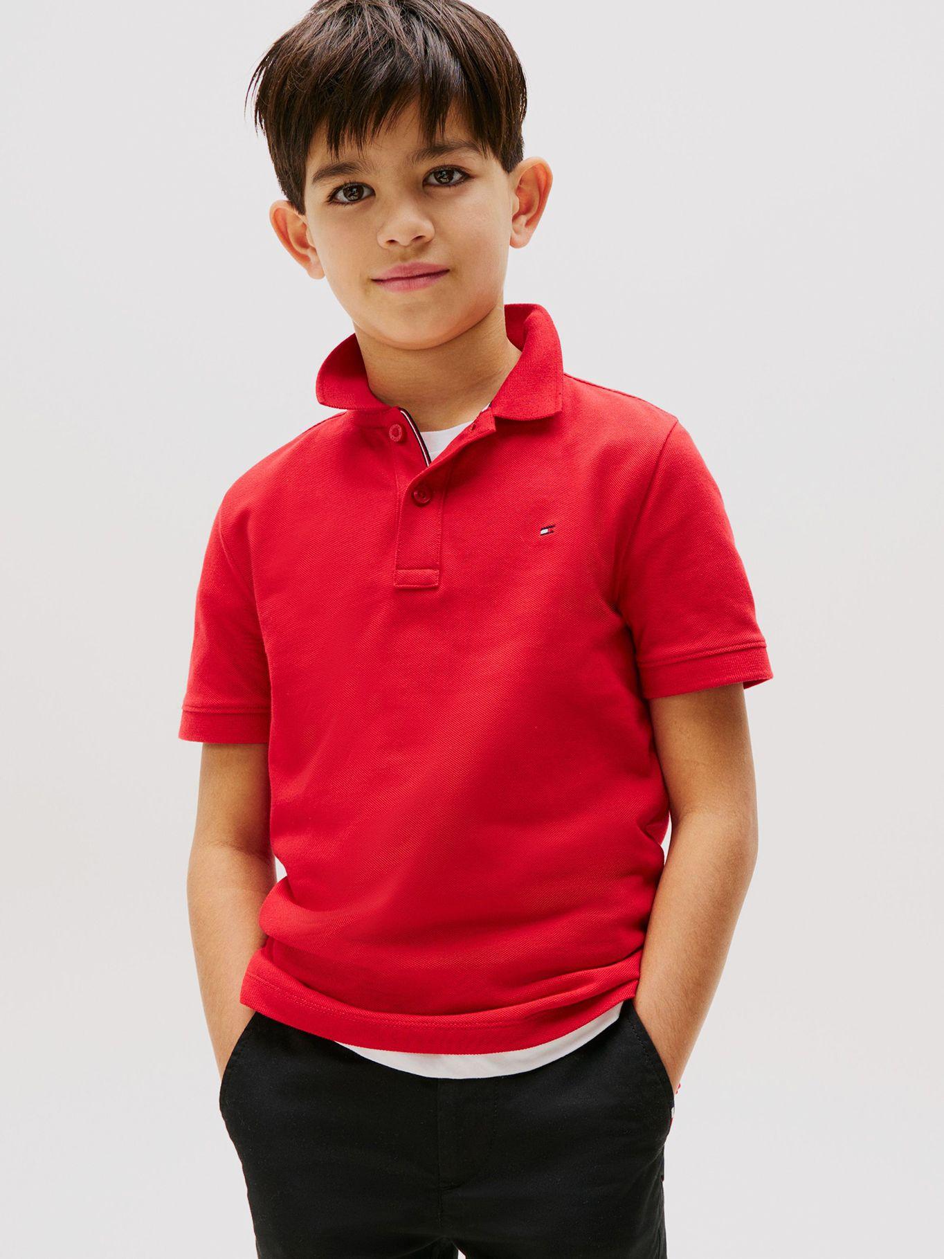 Polo Con Logo Regular Essential Rojo Tommy Hilfiger-0