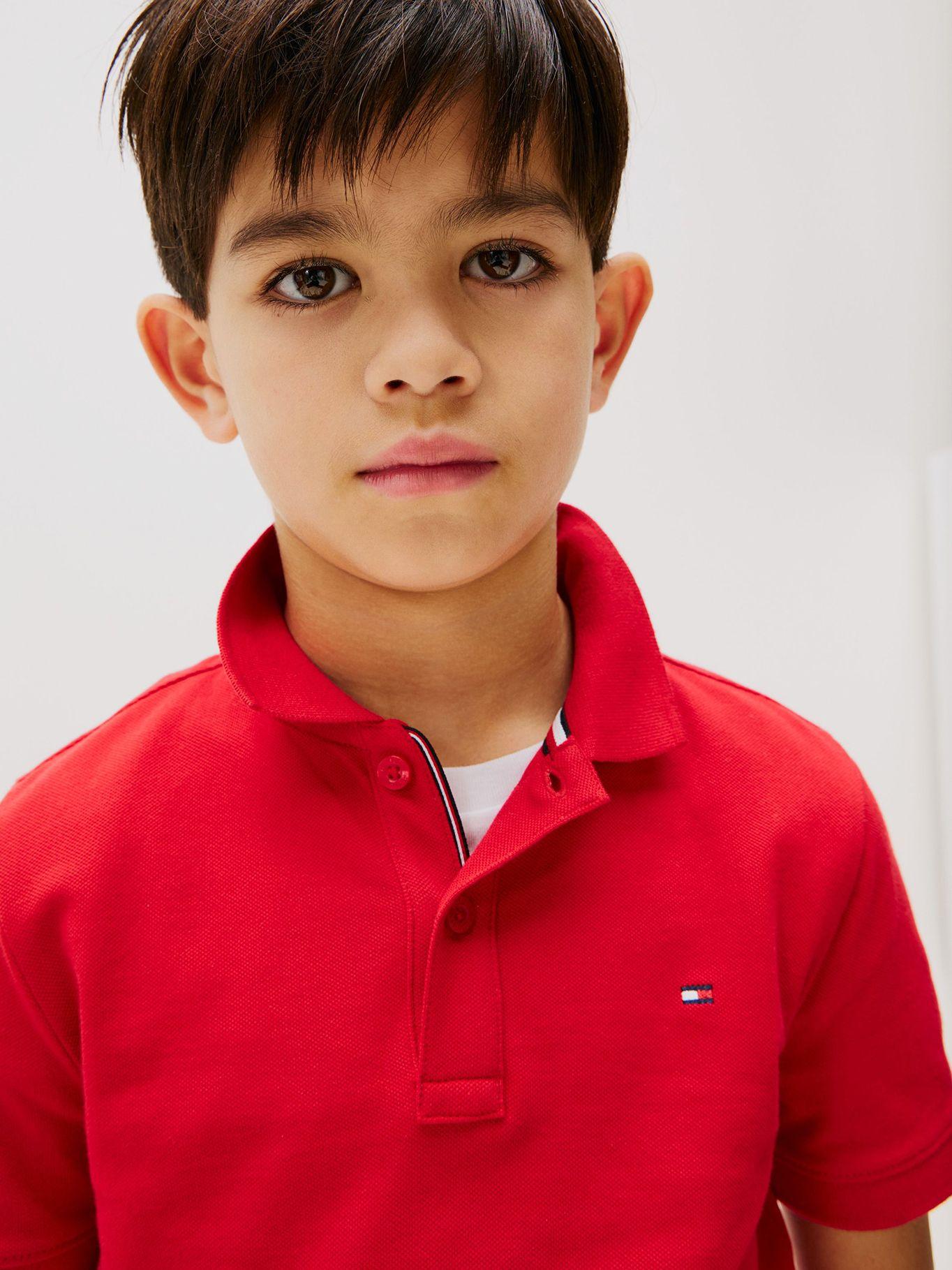 Polo Con Logo Regular Essential Rojo Tommy Hilfiger-3