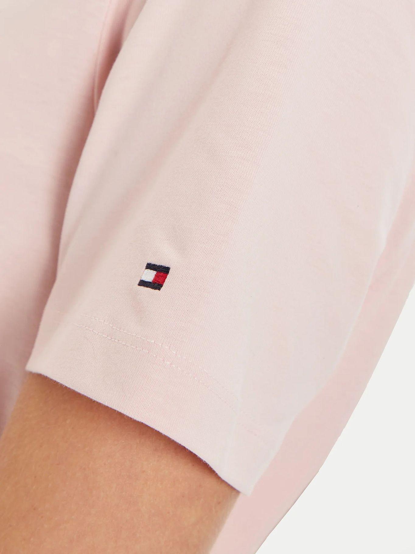 Polera Con Logo Gráfico Script Rosado Tommy Hilfiger-4