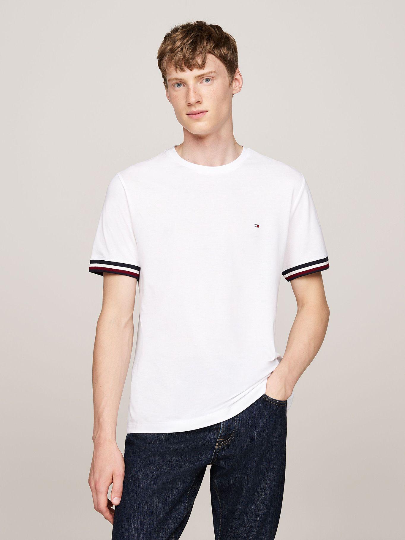 Polera Global Stripe De Piqué Blanco Tommy Hilfiger-0