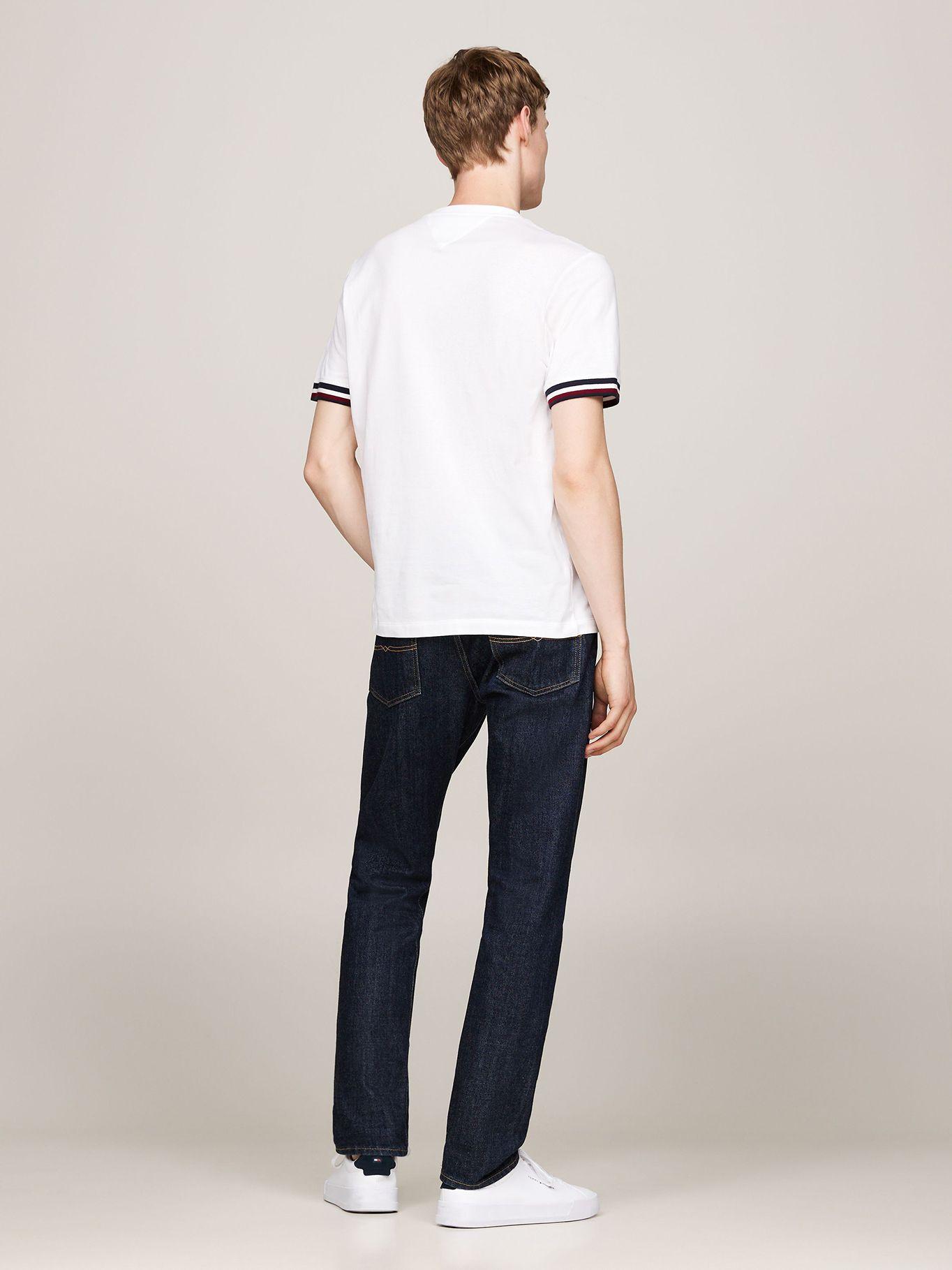 Polera Global Stripe De Piqué Blanco Tommy Hilfiger-2