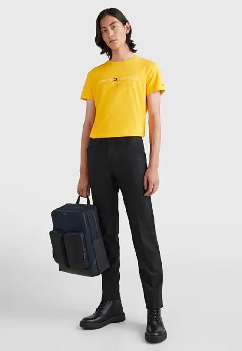 Polera  Logo Slim Fit Amarillo ZEW Tommy Hilfiger-1