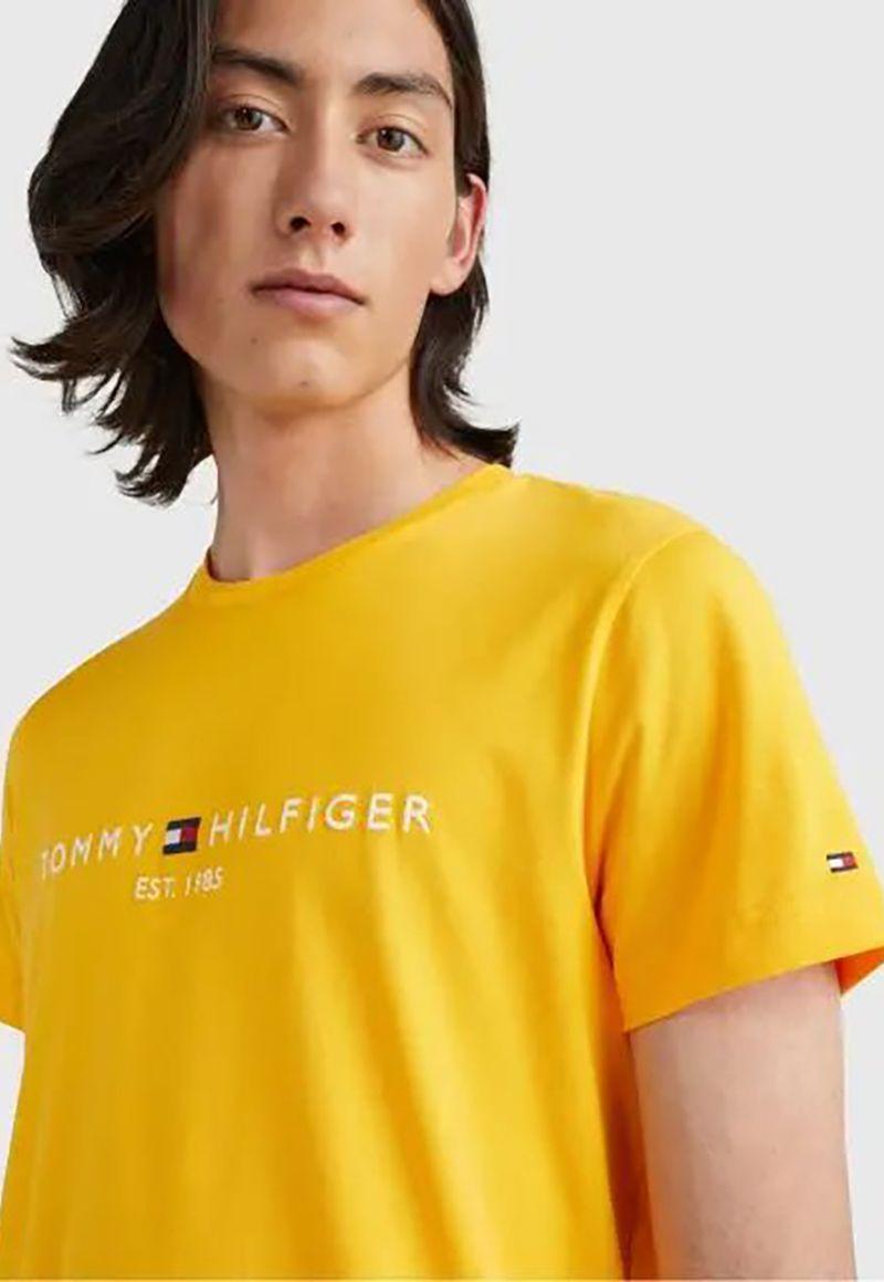 Polera  Logo Slim Fit Amarillo ZEW Tommy Hilfiger-3