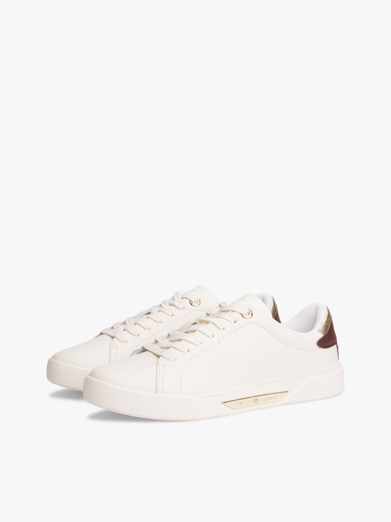 Zapatillas De Cuero Con Logo-0