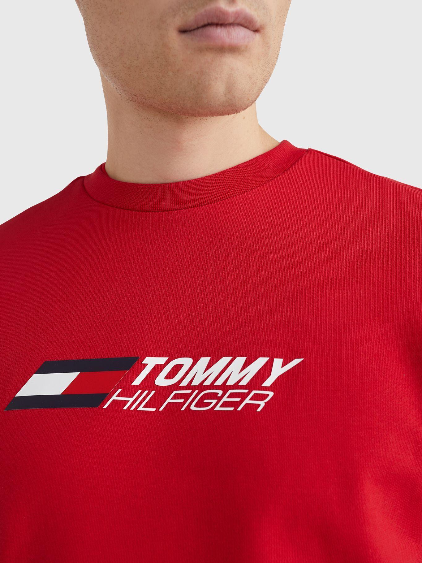 Polerón Sport Essential Rojo Tommy Hilfiger JN2-2