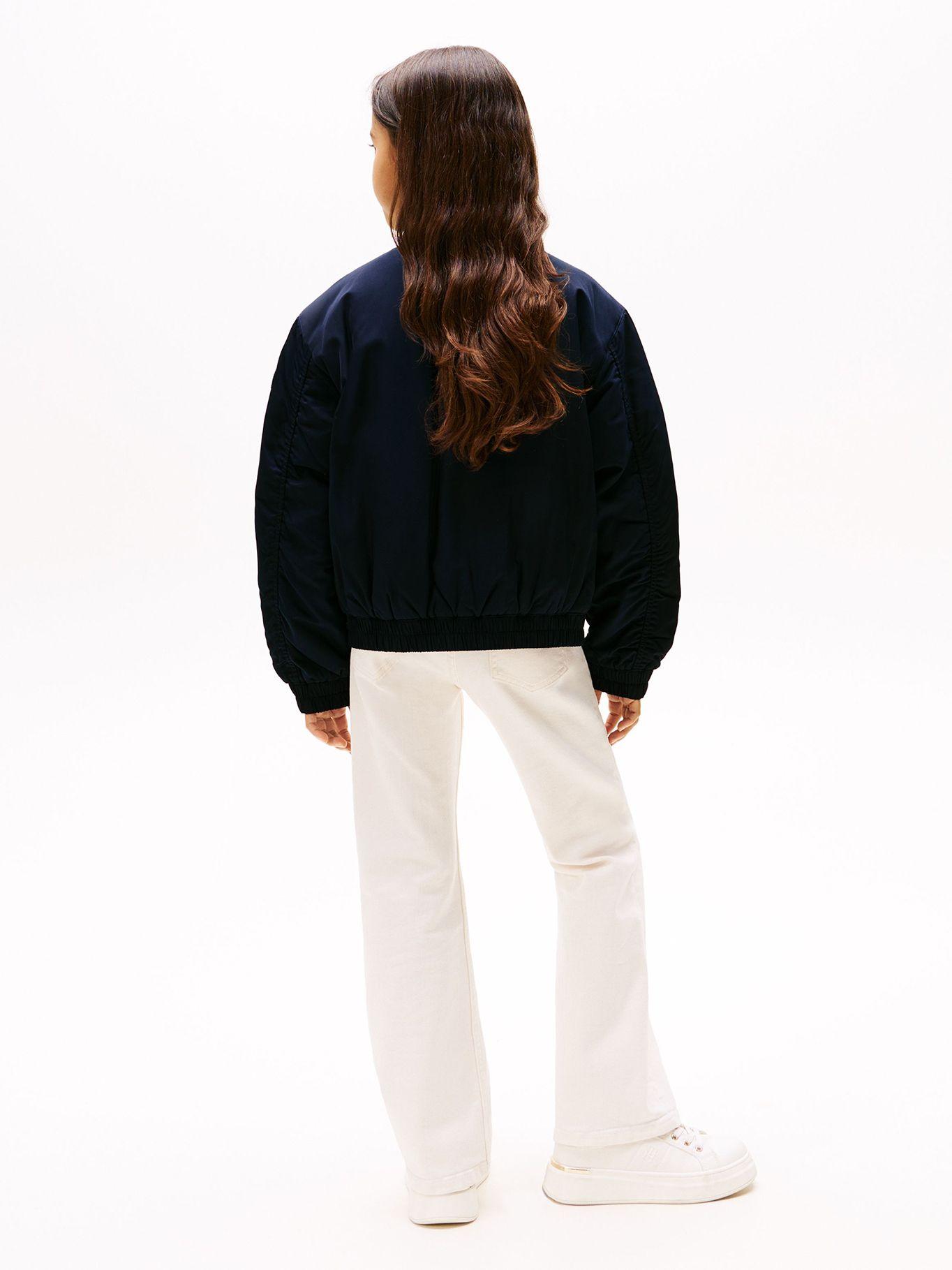 Chaqueta Bomber Varsity De Satén Azul Tommy Hilfiger-2