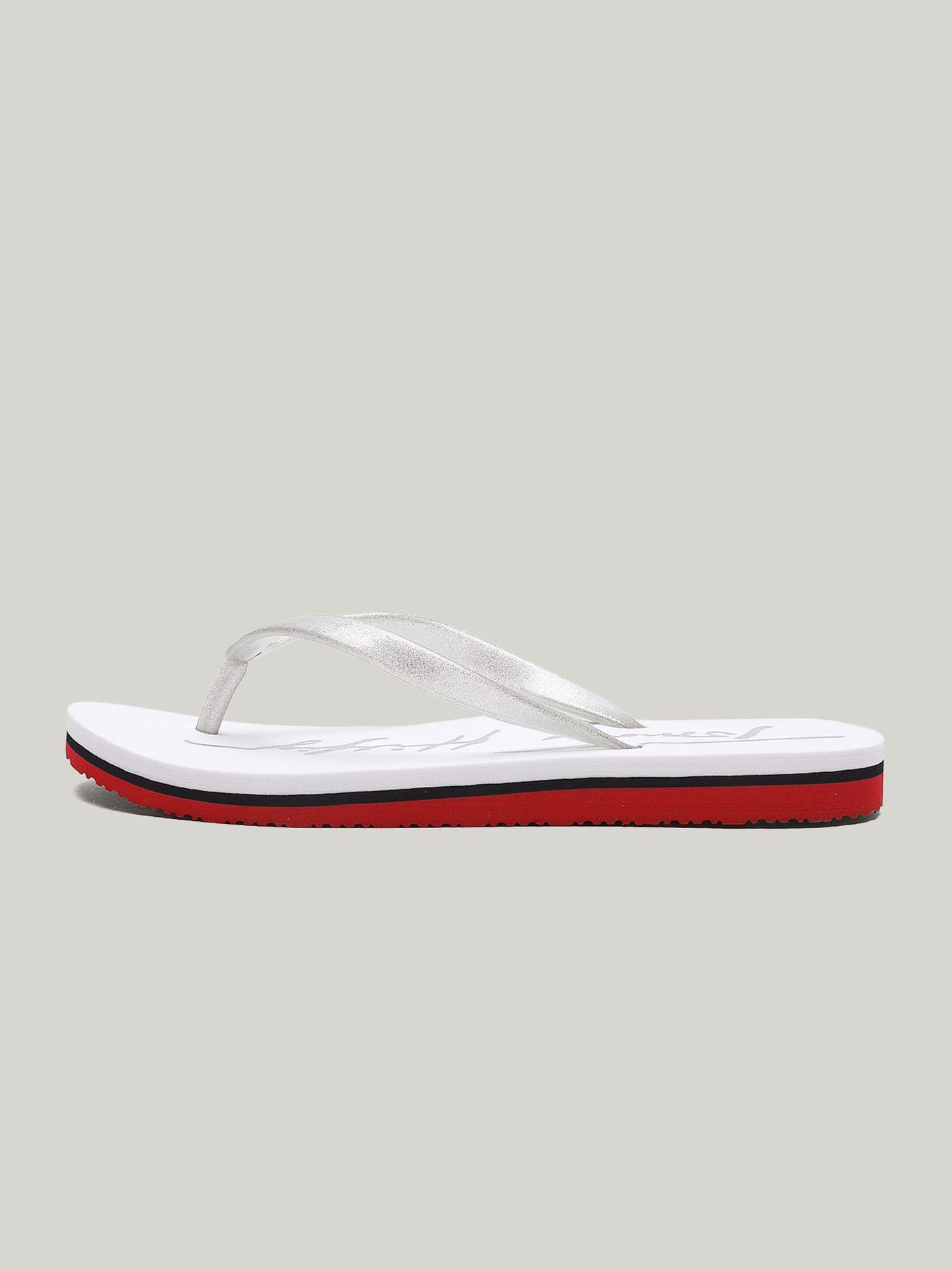Sandalias Con Tiras De Glitter Blanco Tommy Hilfiger-5