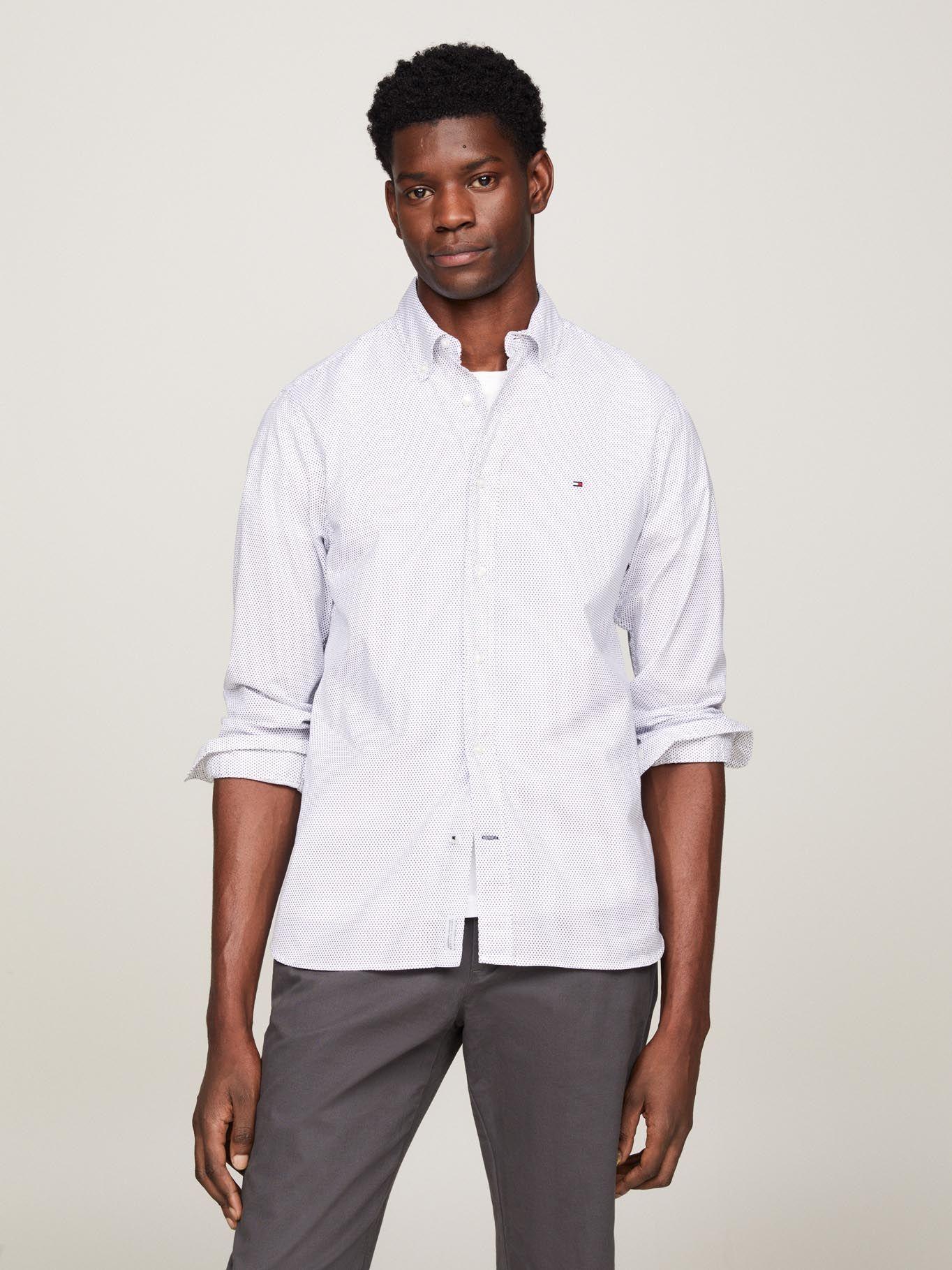 Camisa Core Flex Con Estampado Blanco Tommy Hilfiger-0