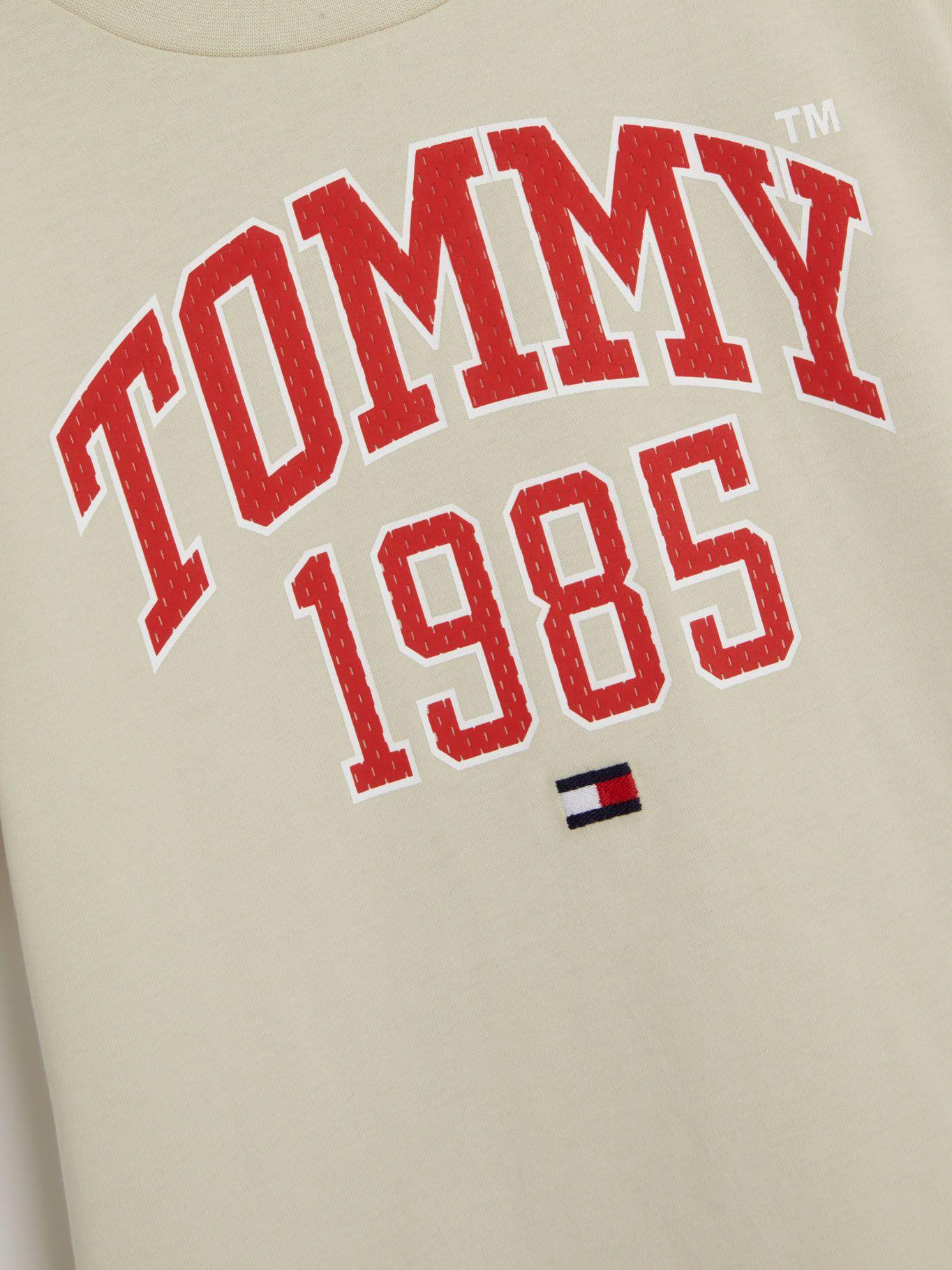 Polera Logo Varsity Beige Tommy Hilfiger-2