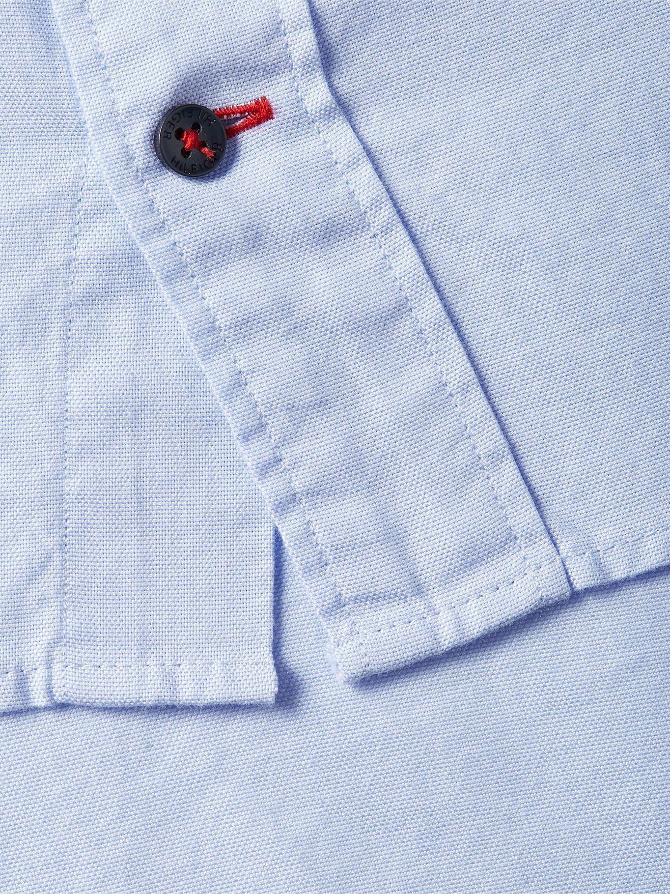 Camisa Solid Oxford Con Logo Celeste Tommy Hilfiger-2