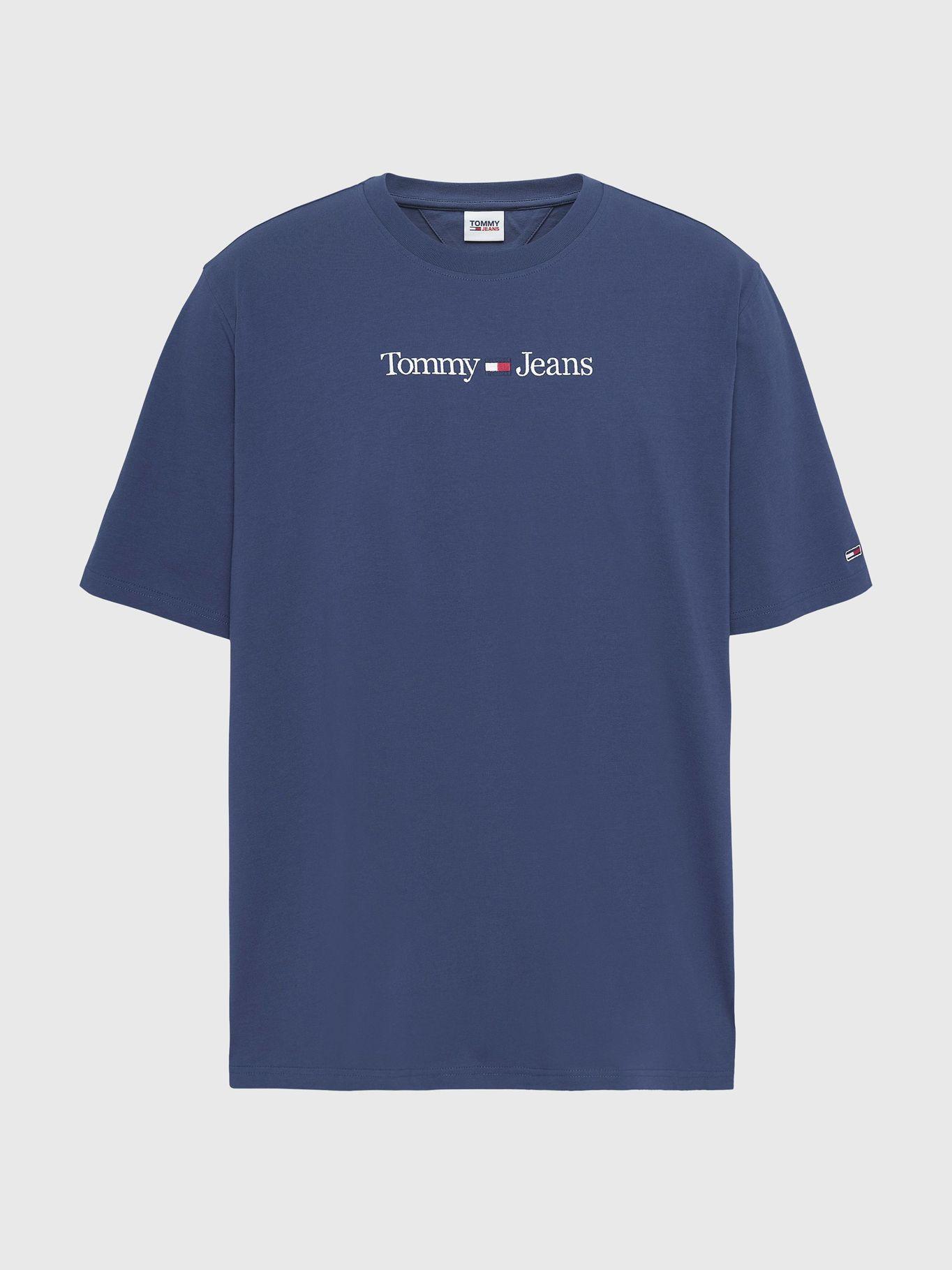 Polera Plus Linear Logo Azul Tommy Jeans-4
