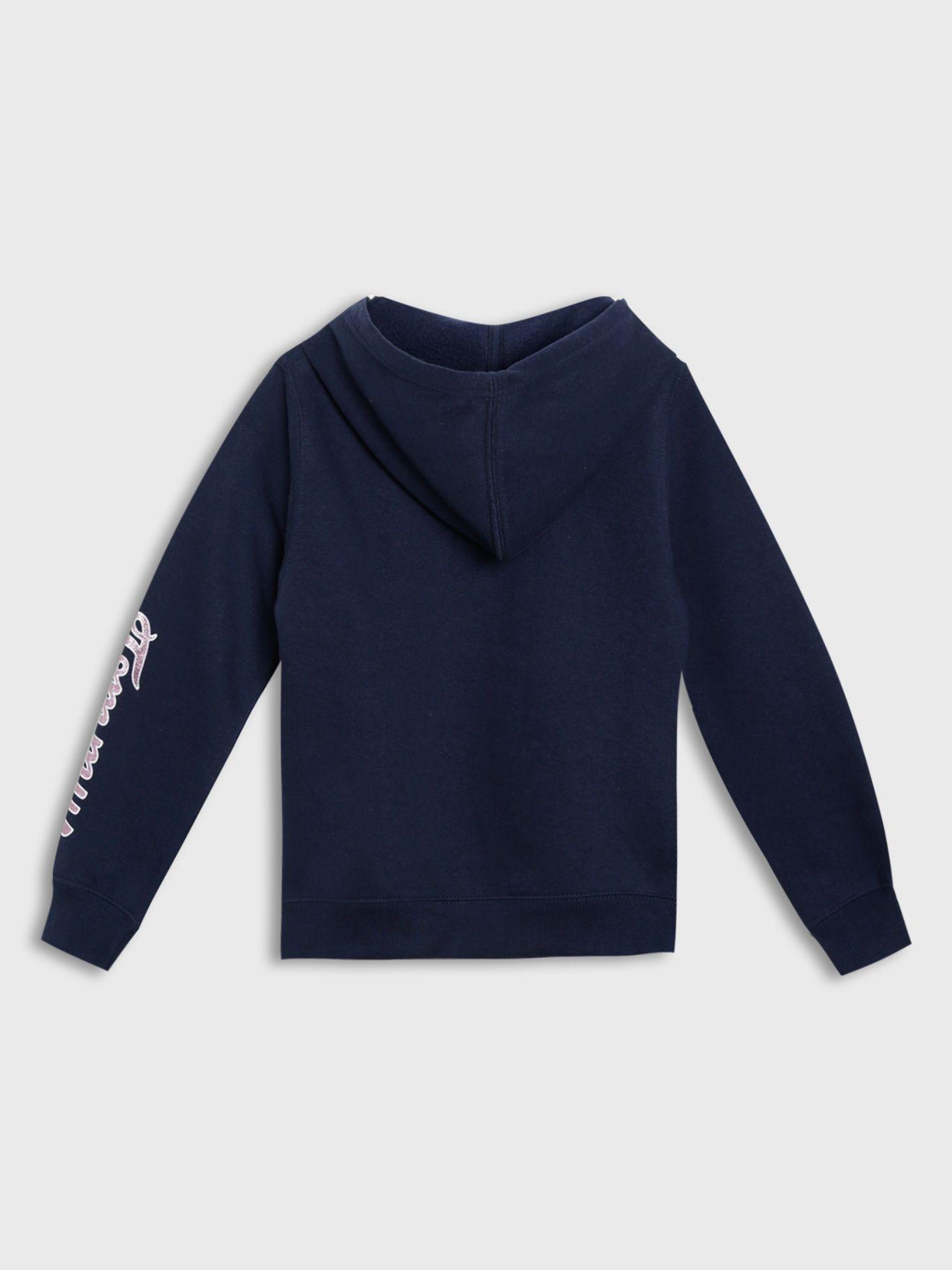 POLERÓN HOODIE POLAR Y CIERRE AZUL TOMMY HILFIGER-1