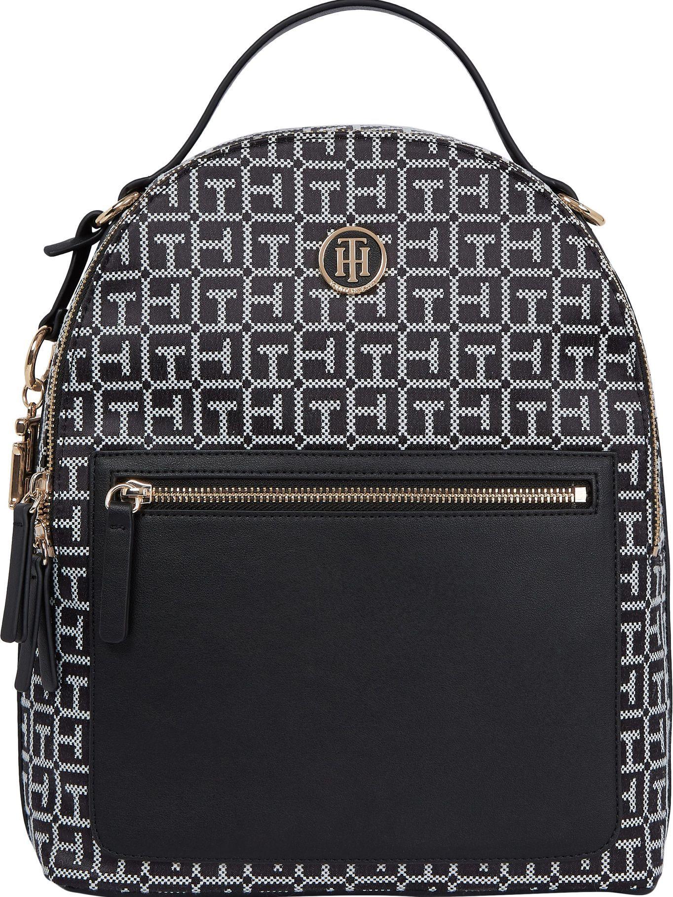 Mochila Monogram Print Th Logo Negro Tommy Hilfiger-0
