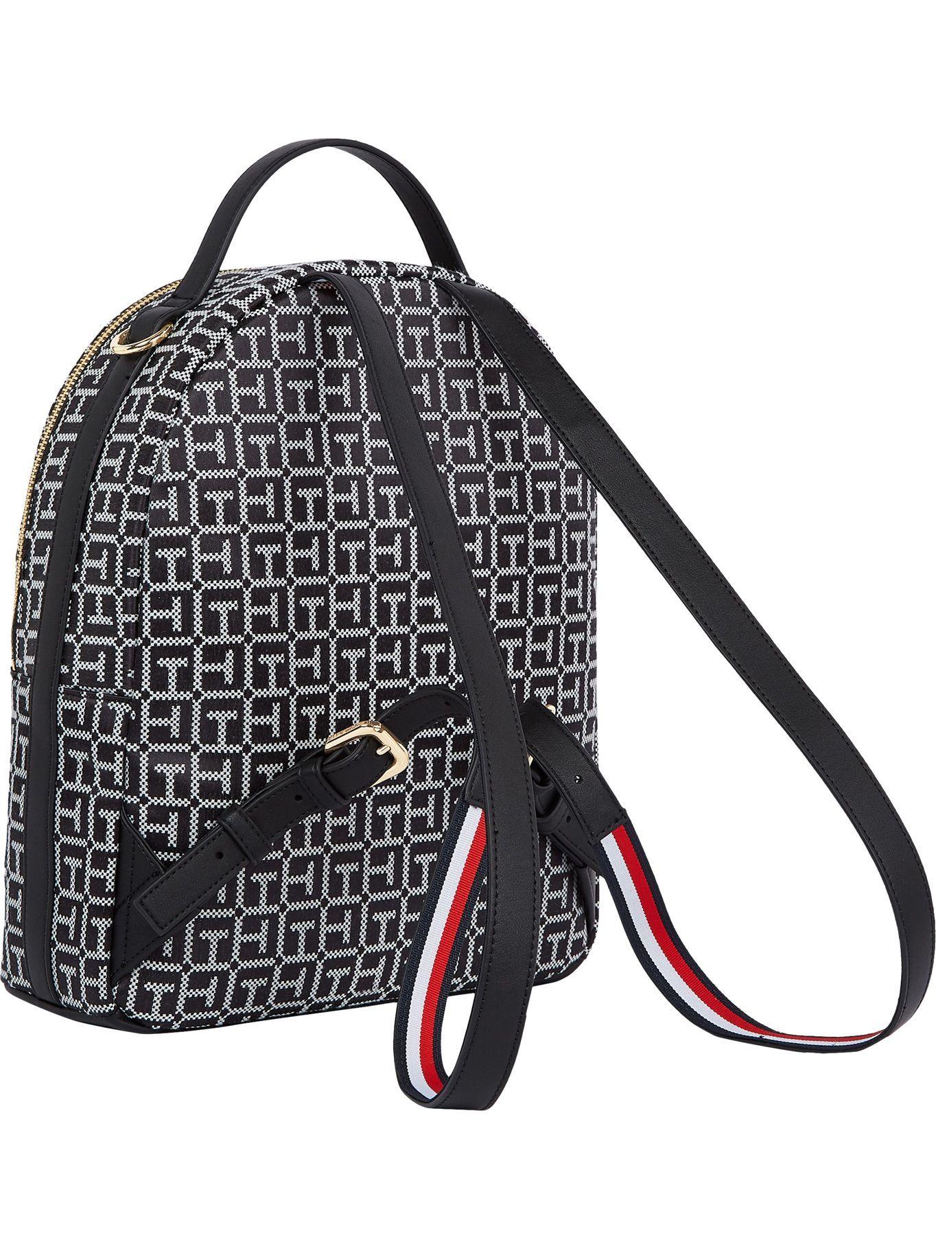 Mochila Monogram Print Th Logo Negro Tommy Hilfiger-1