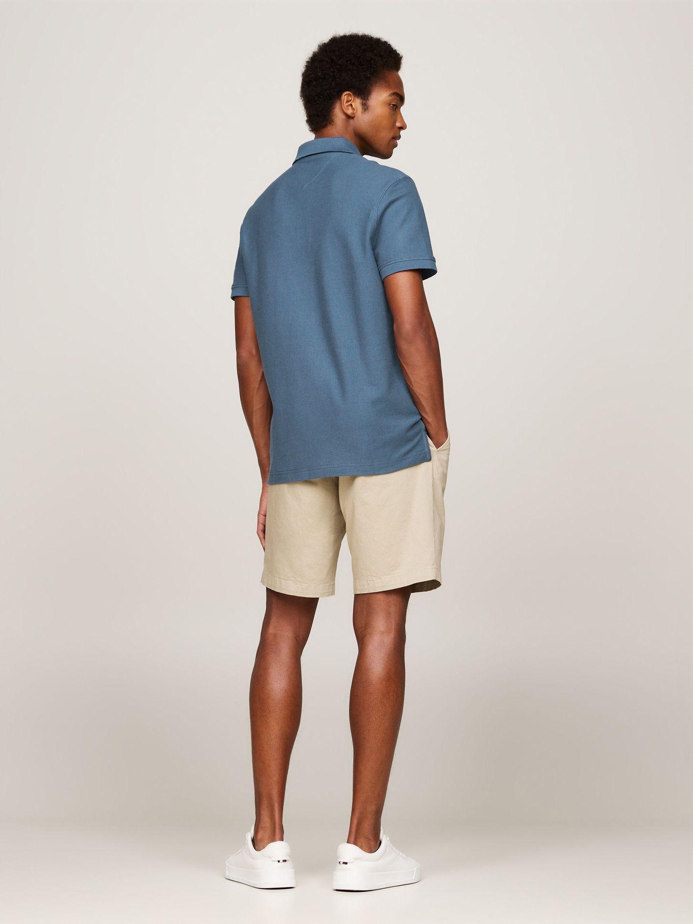 Polo Con Logo En Cadeneta Azul Tommy Hilfiger-2