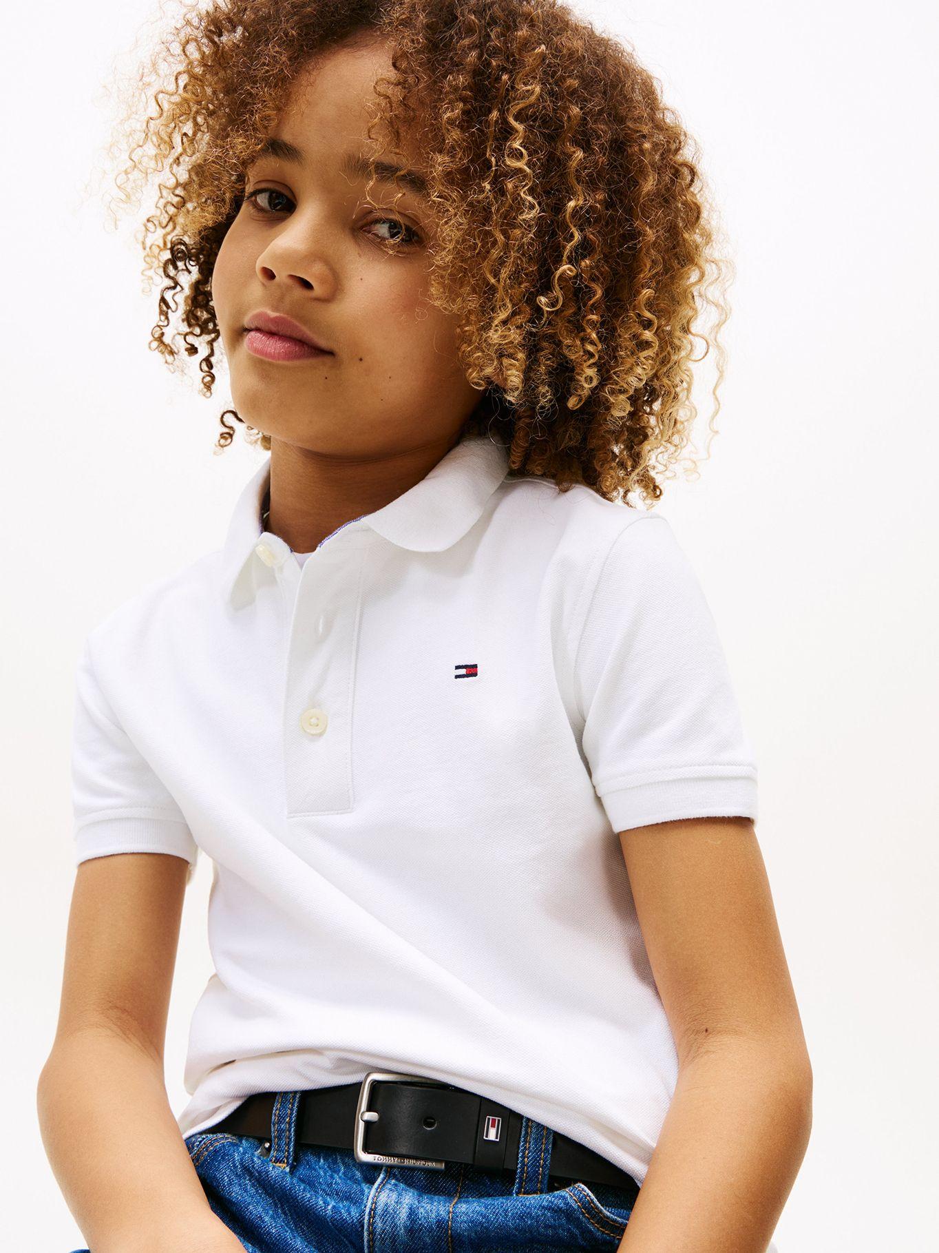 Polo Manga Corta Con Logo Blanco Tommy Hilfiger-3